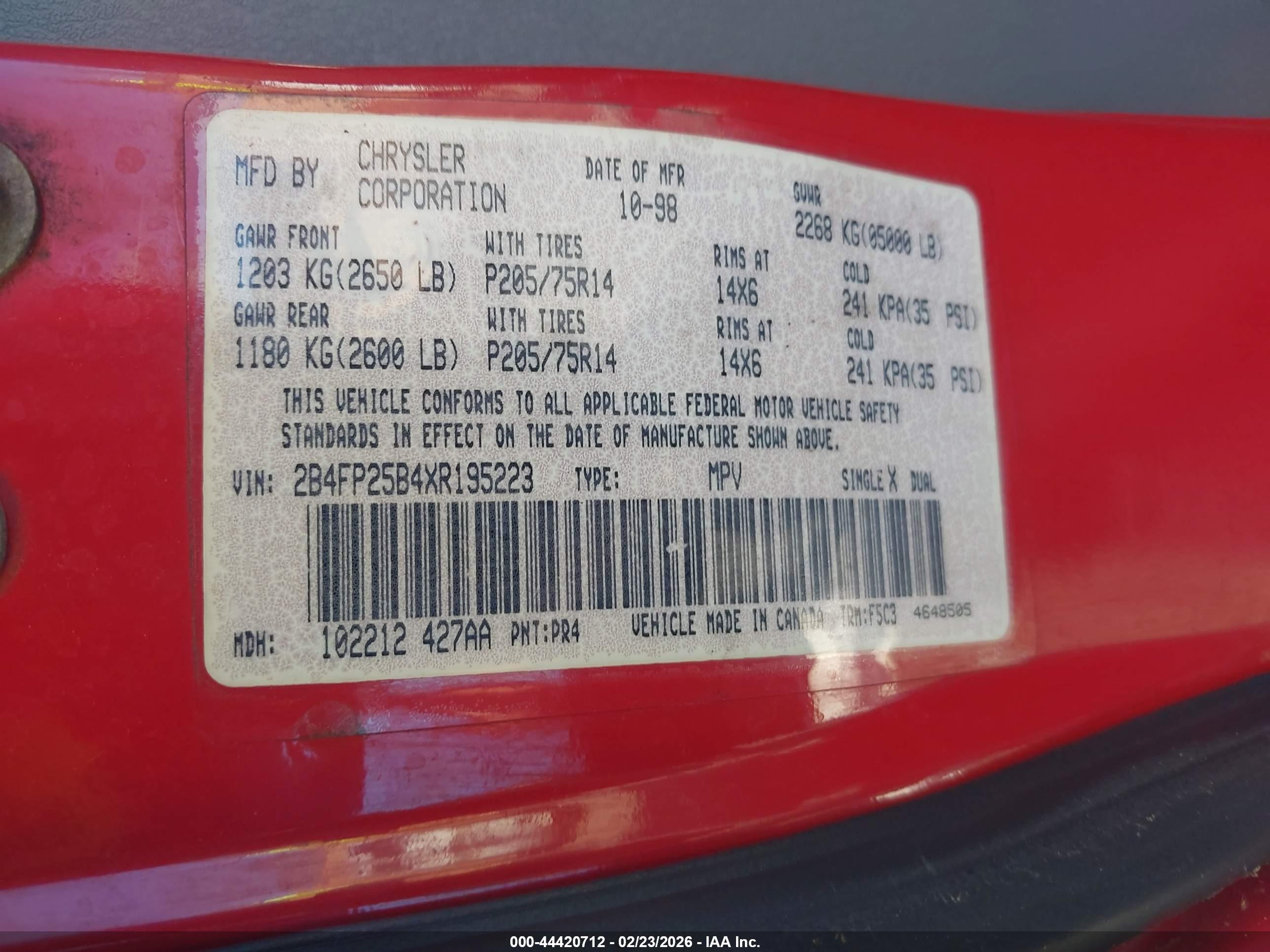 DODGE CARAVAN image 9