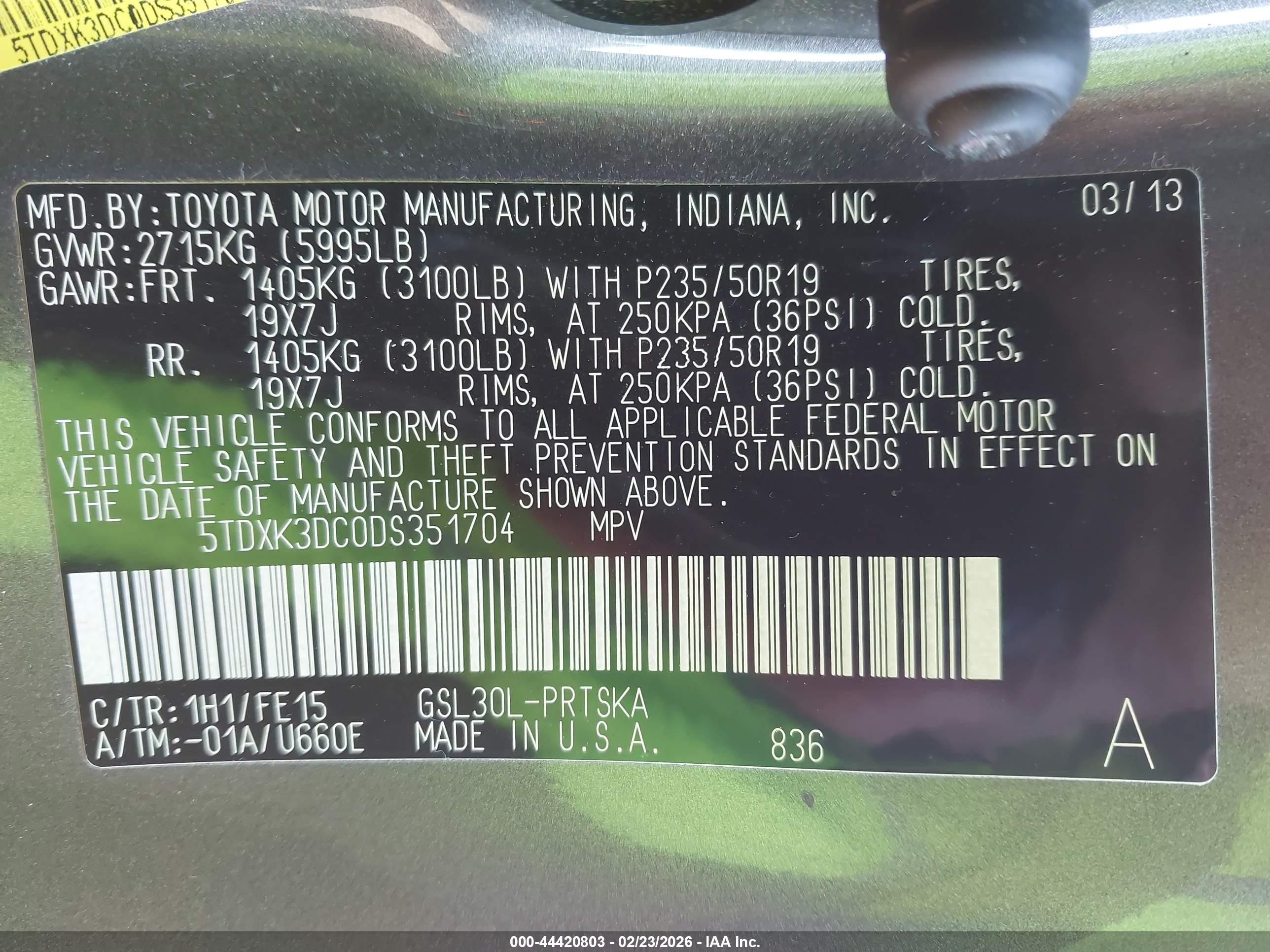 TOYOTA SIENNA image 9