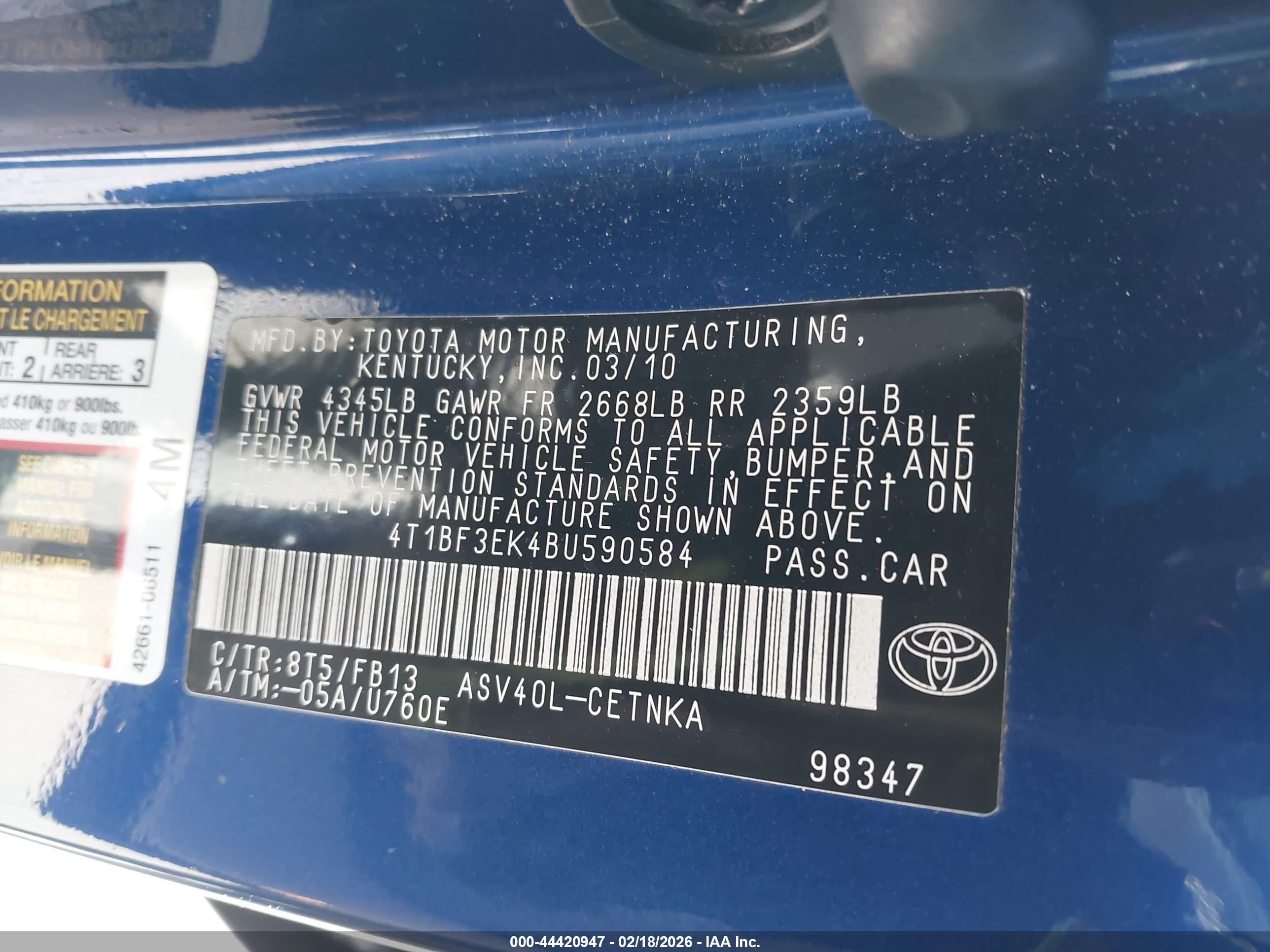 TOYOTA CAMRY image 9