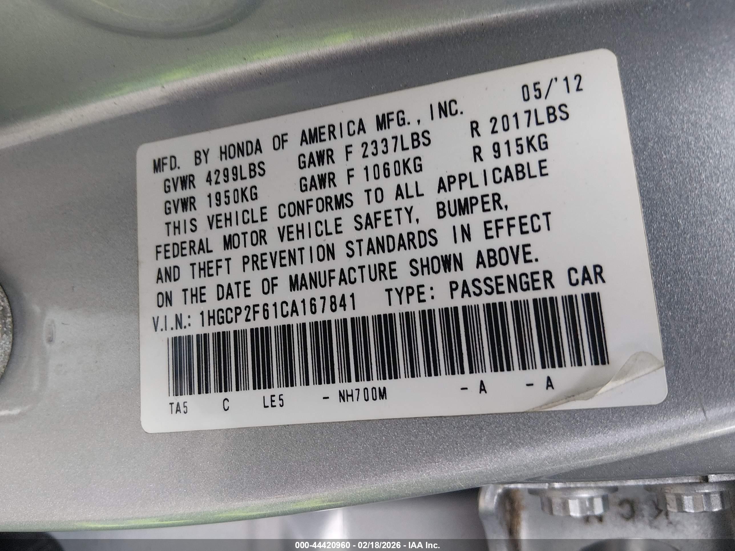 HONDA ACCORD image 9