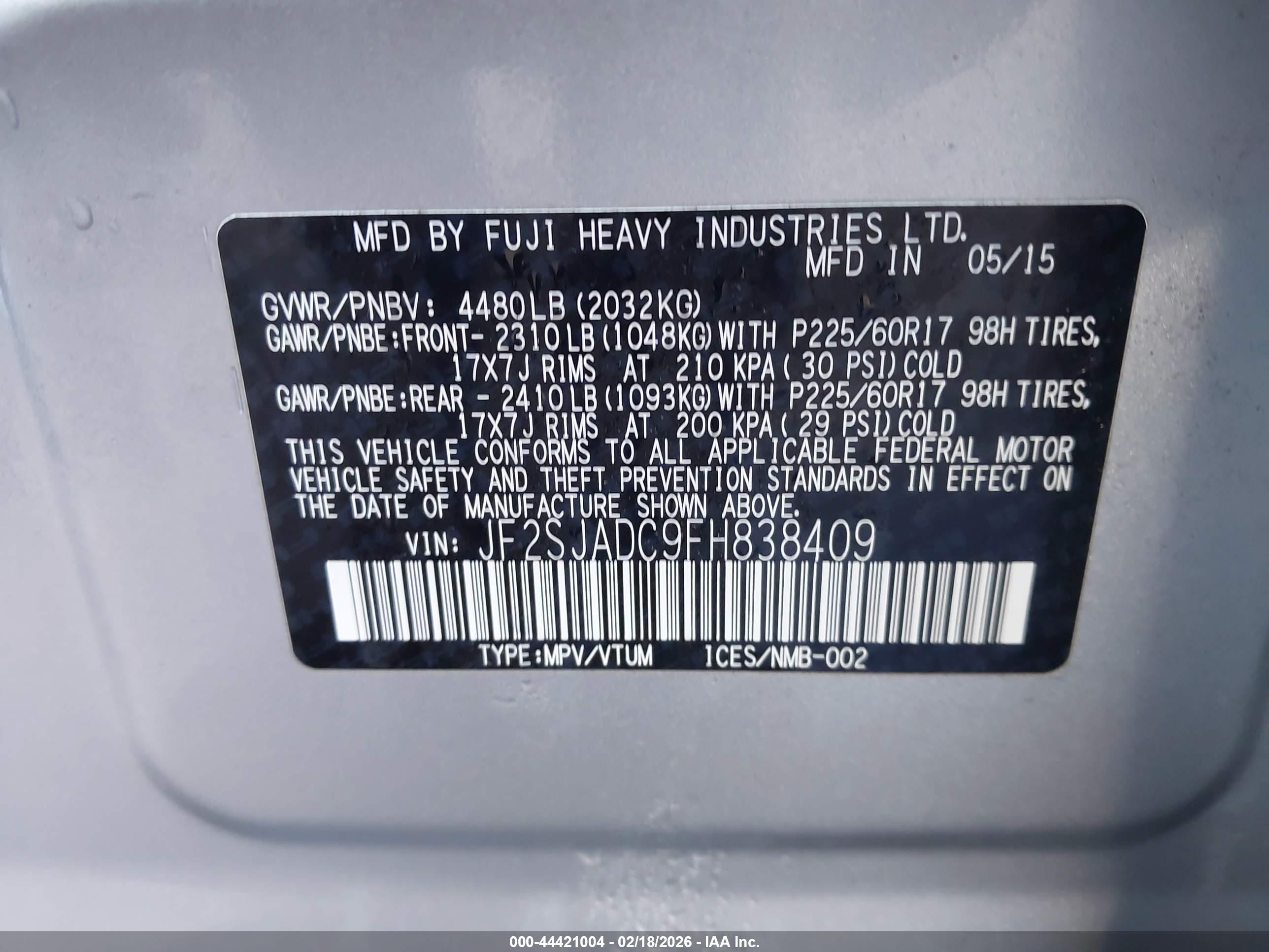 SUBARU FORESTER image 9