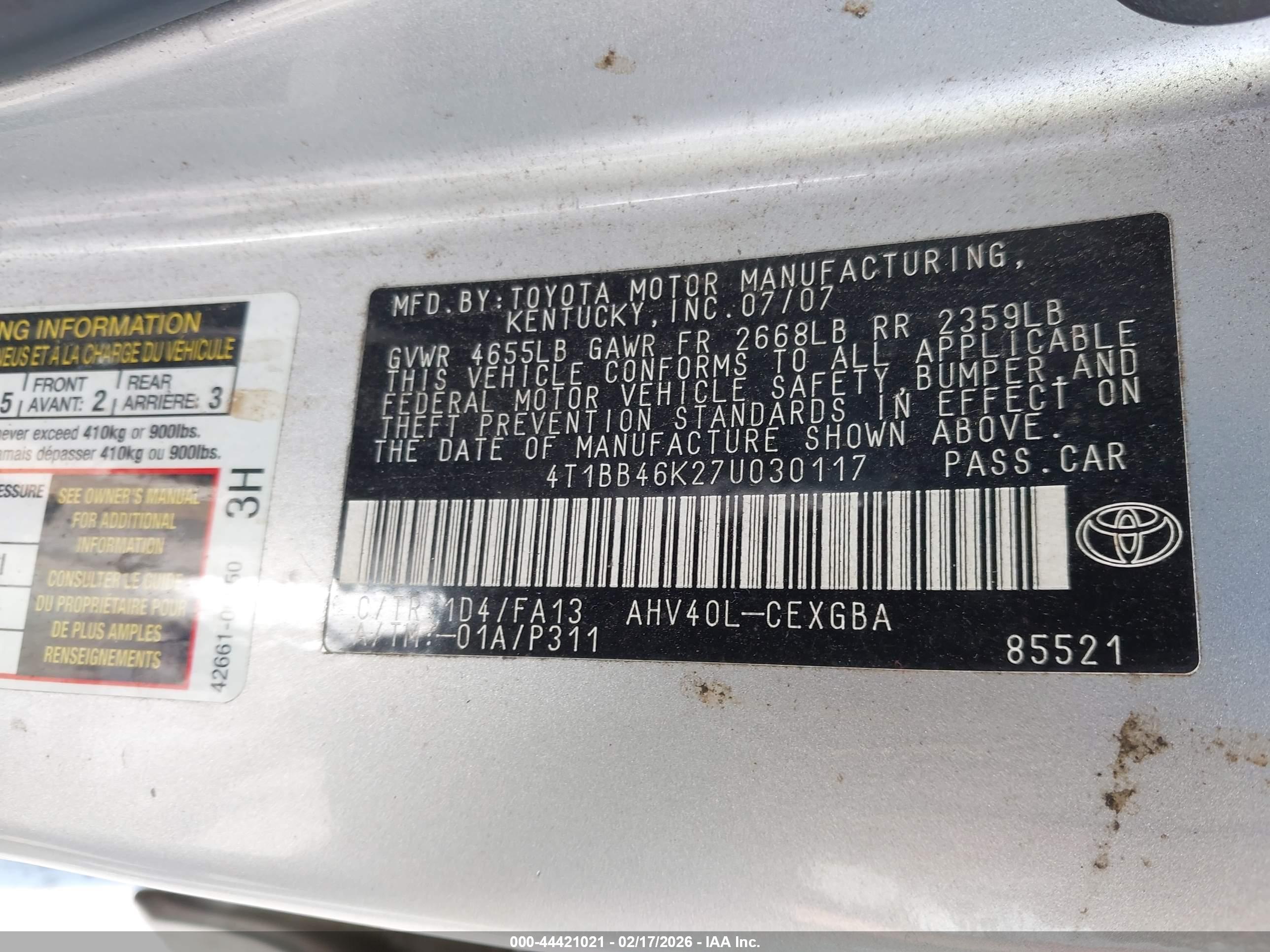TOYOTA CAMRY image 9