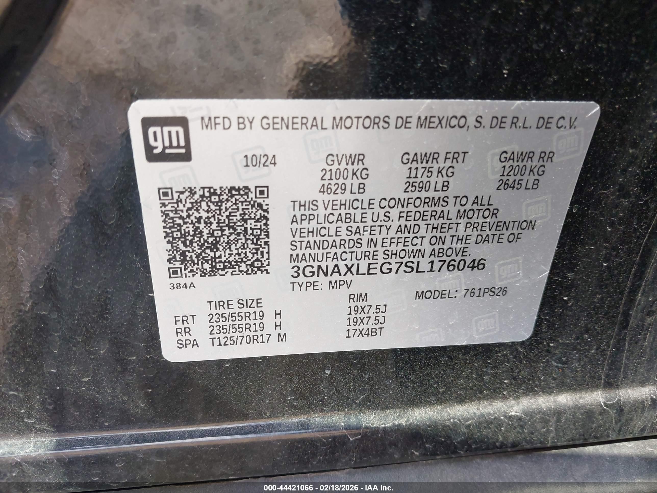 CHEVROLET EQUINOX image 9