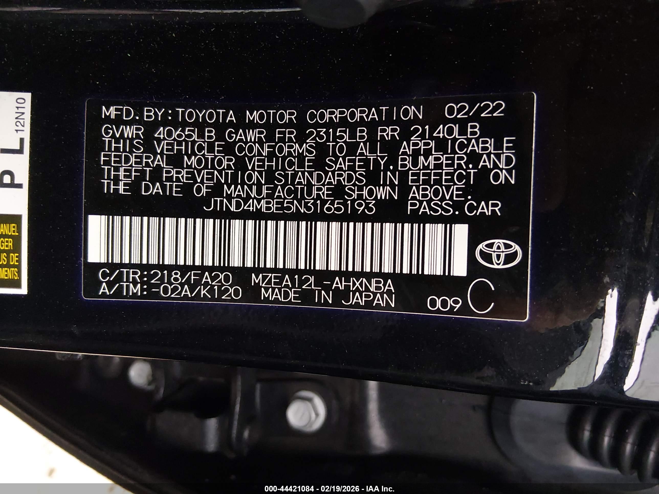 TOYOTA COROLLA image 9