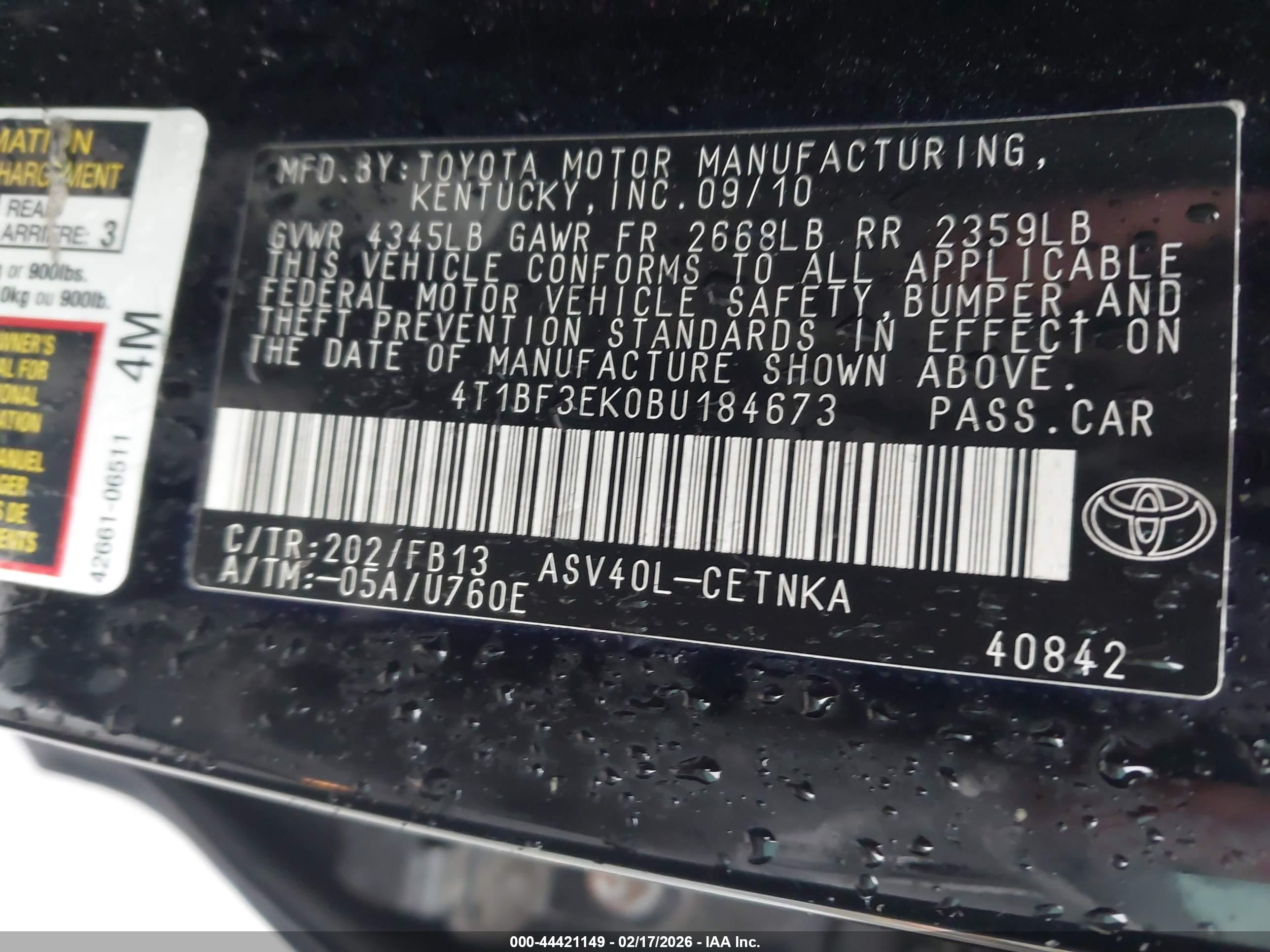 TOYOTA CAMRY image 9