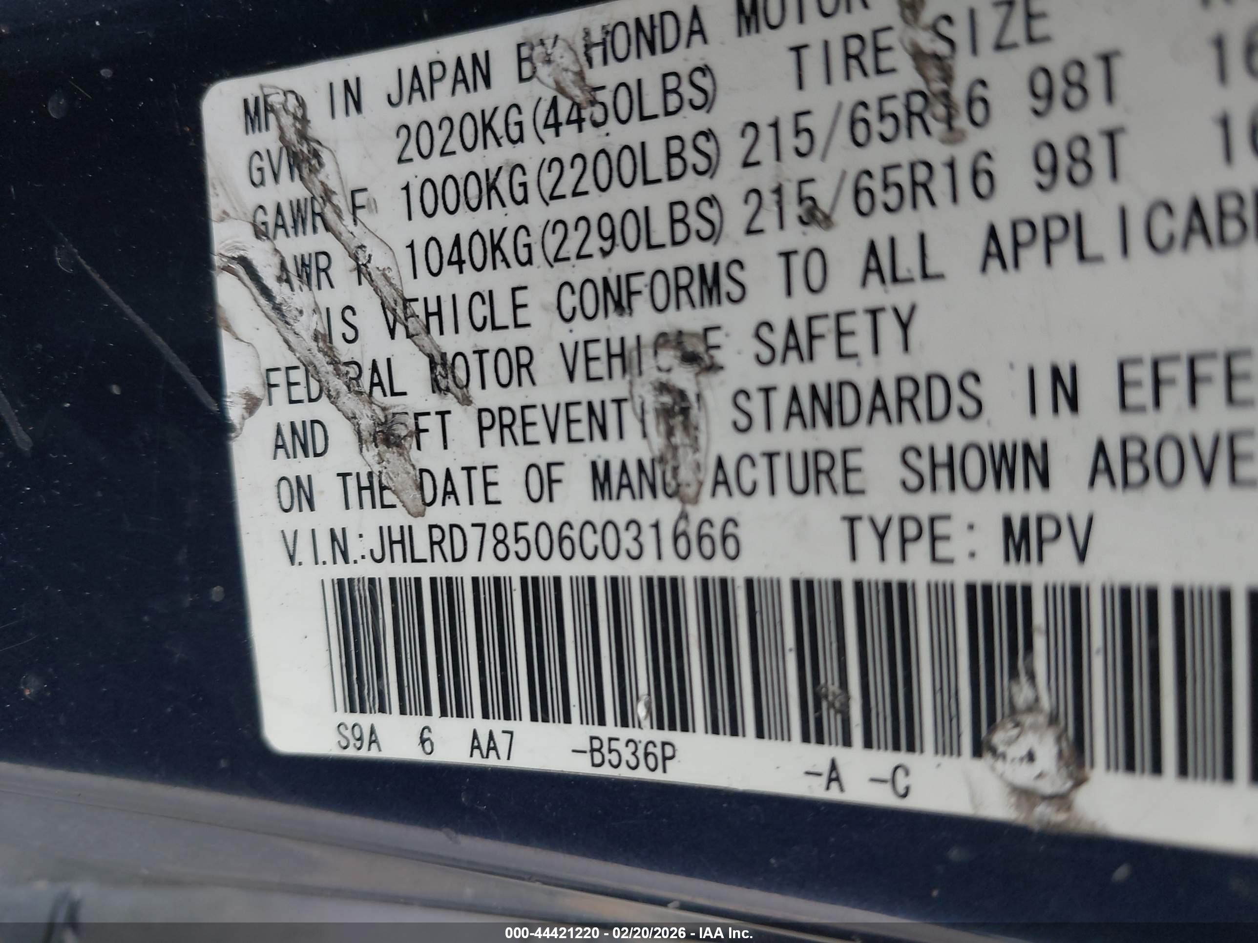 HONDA CR-V image 9