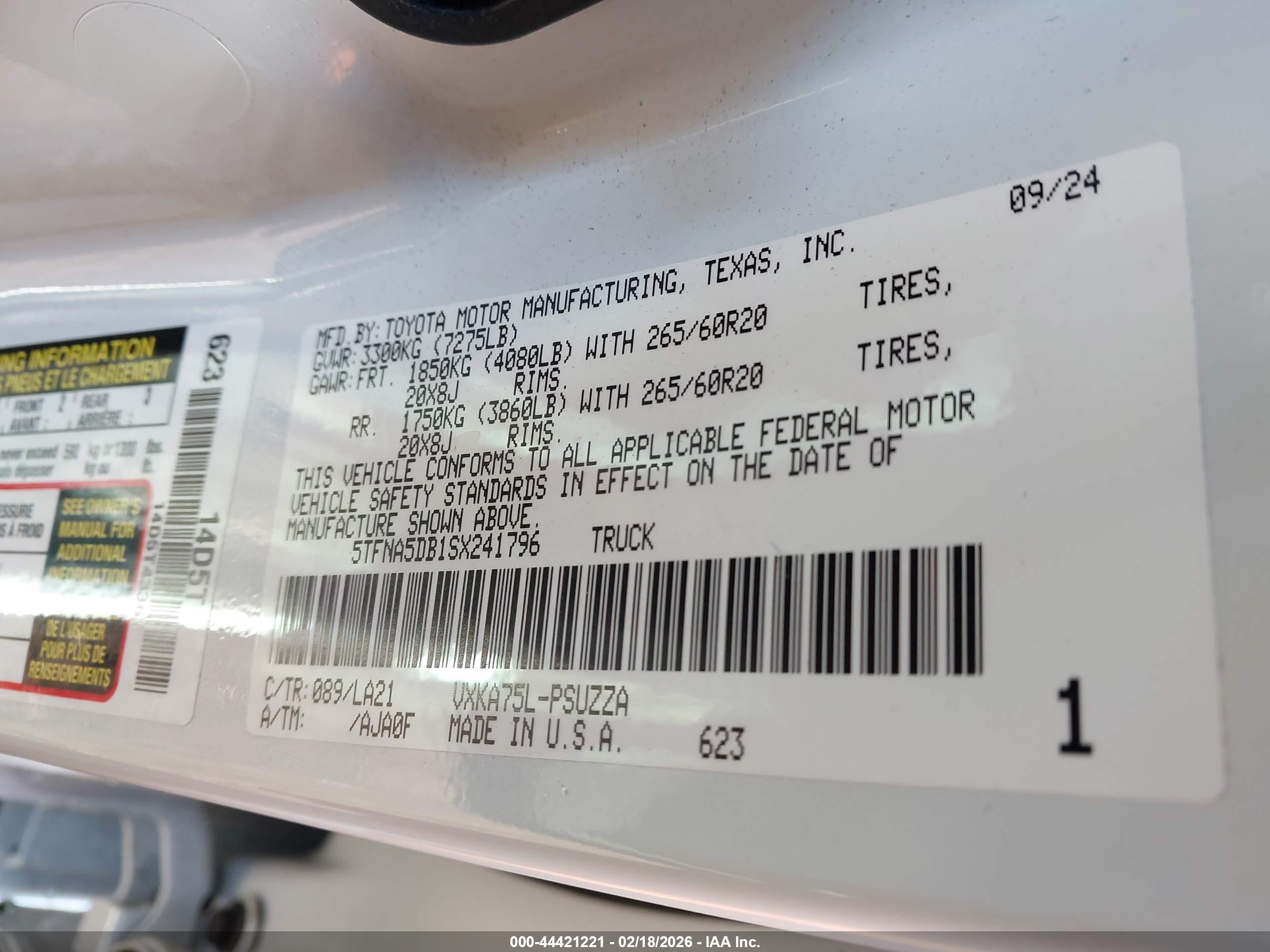 TOYOTA TUNDRA image 9