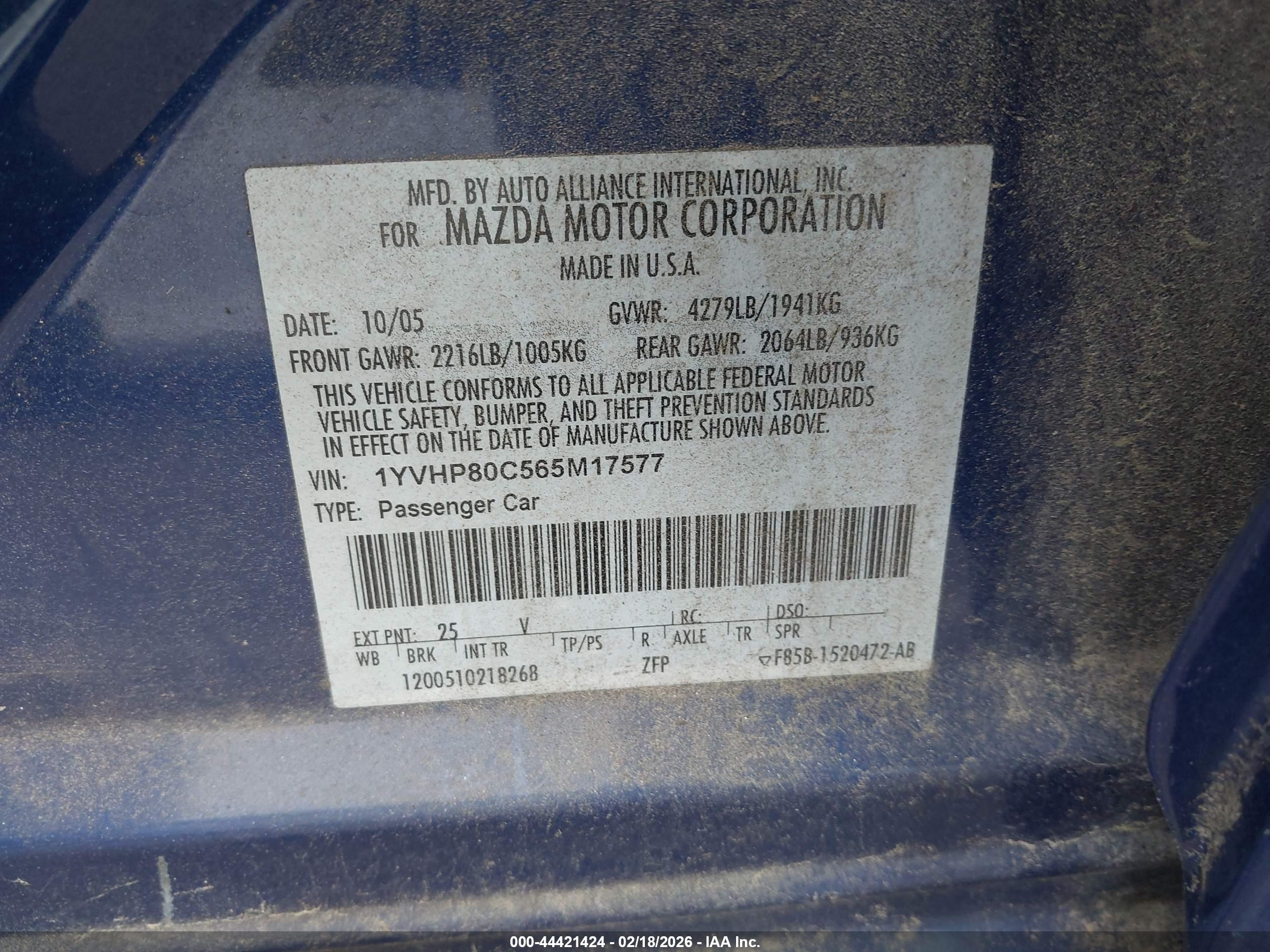 MAZDA MAZDA6 image 9