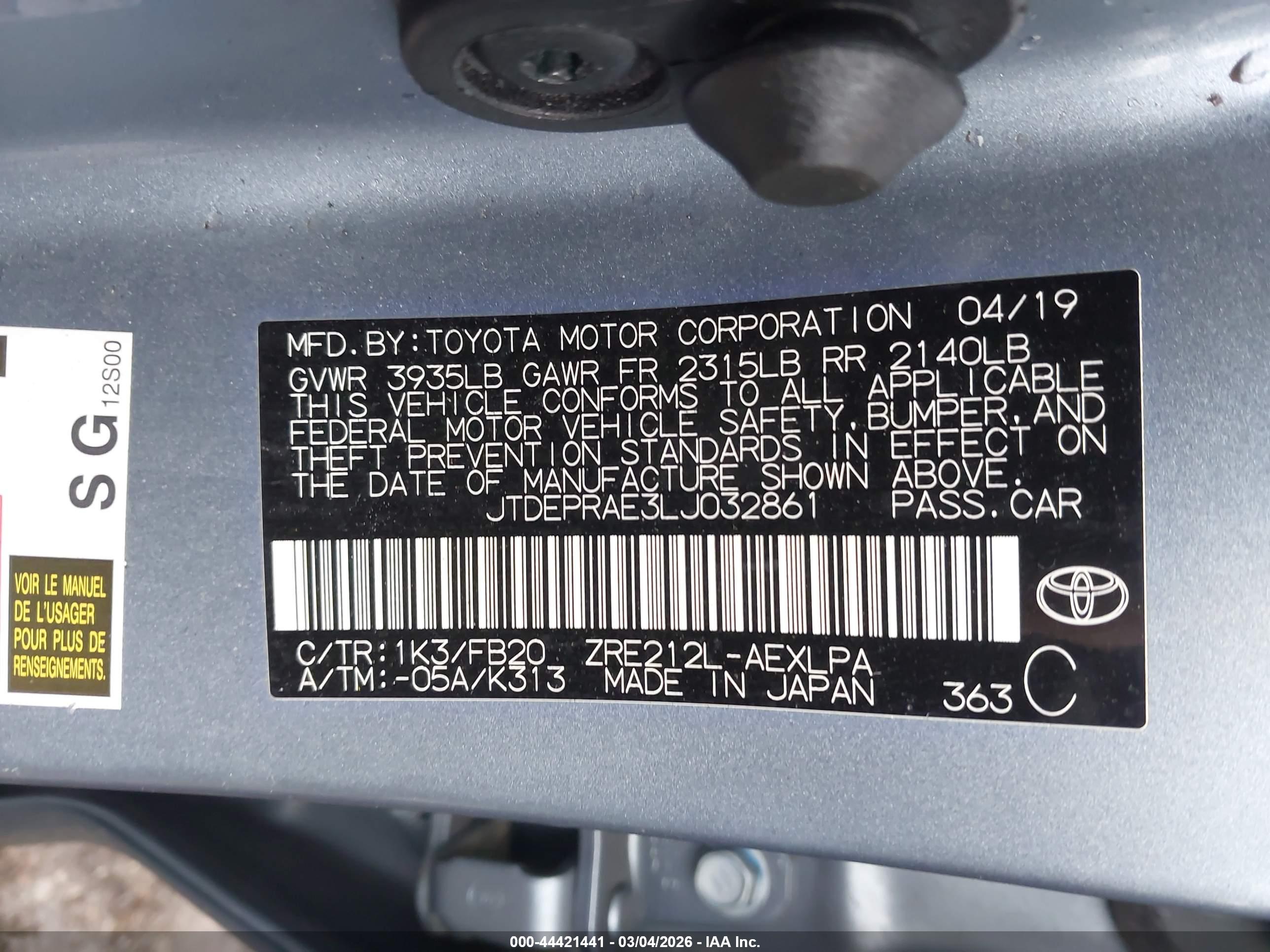 TOYOTA COROLLA image 9