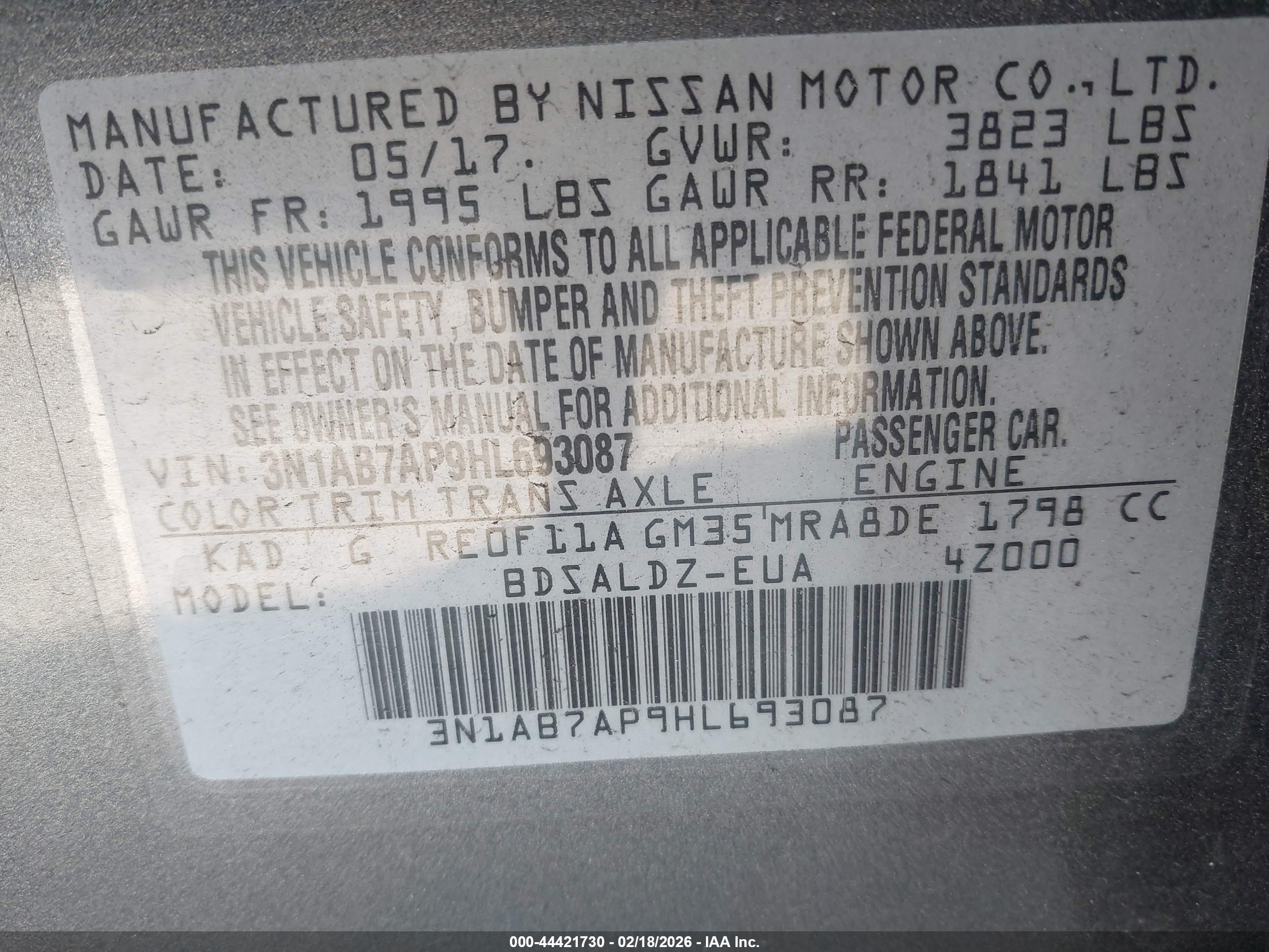 NISSAN SENTRA image 9