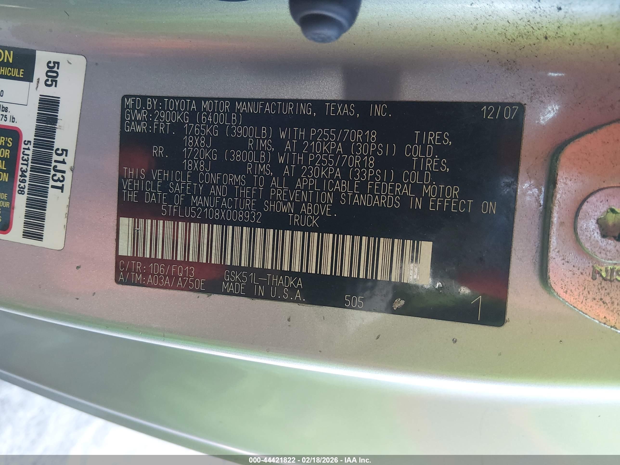 TOYOTA TUNDRA image 9