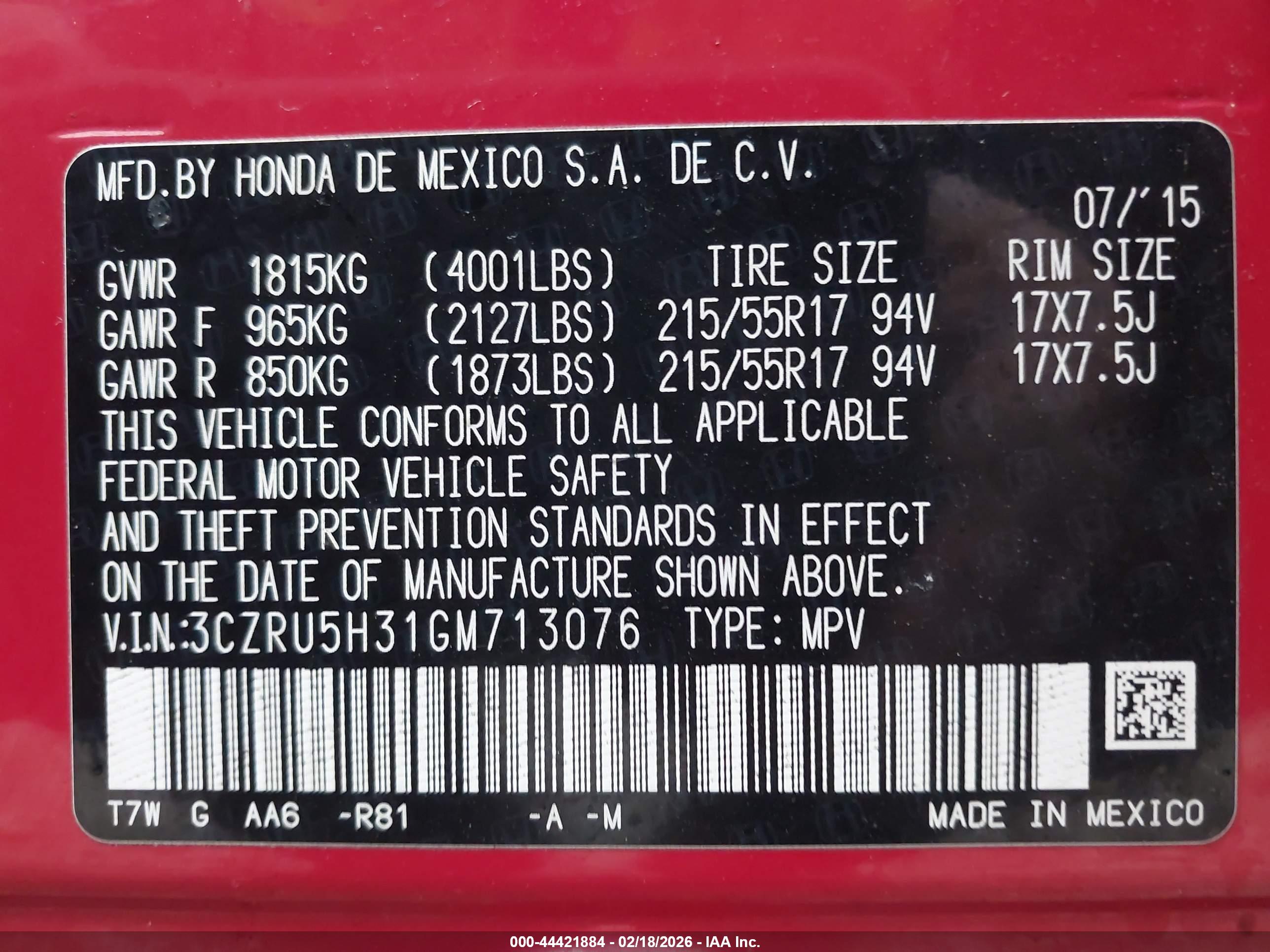 HONDA HR-V image 9