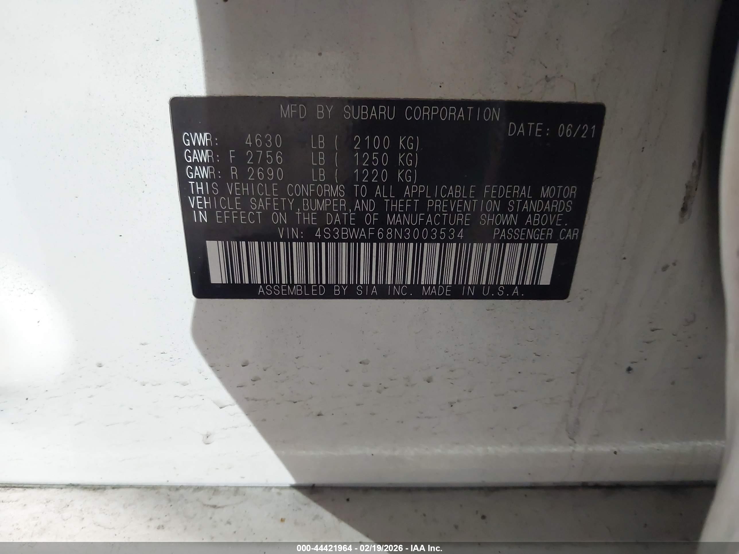 SUBARU LEGACY image 9