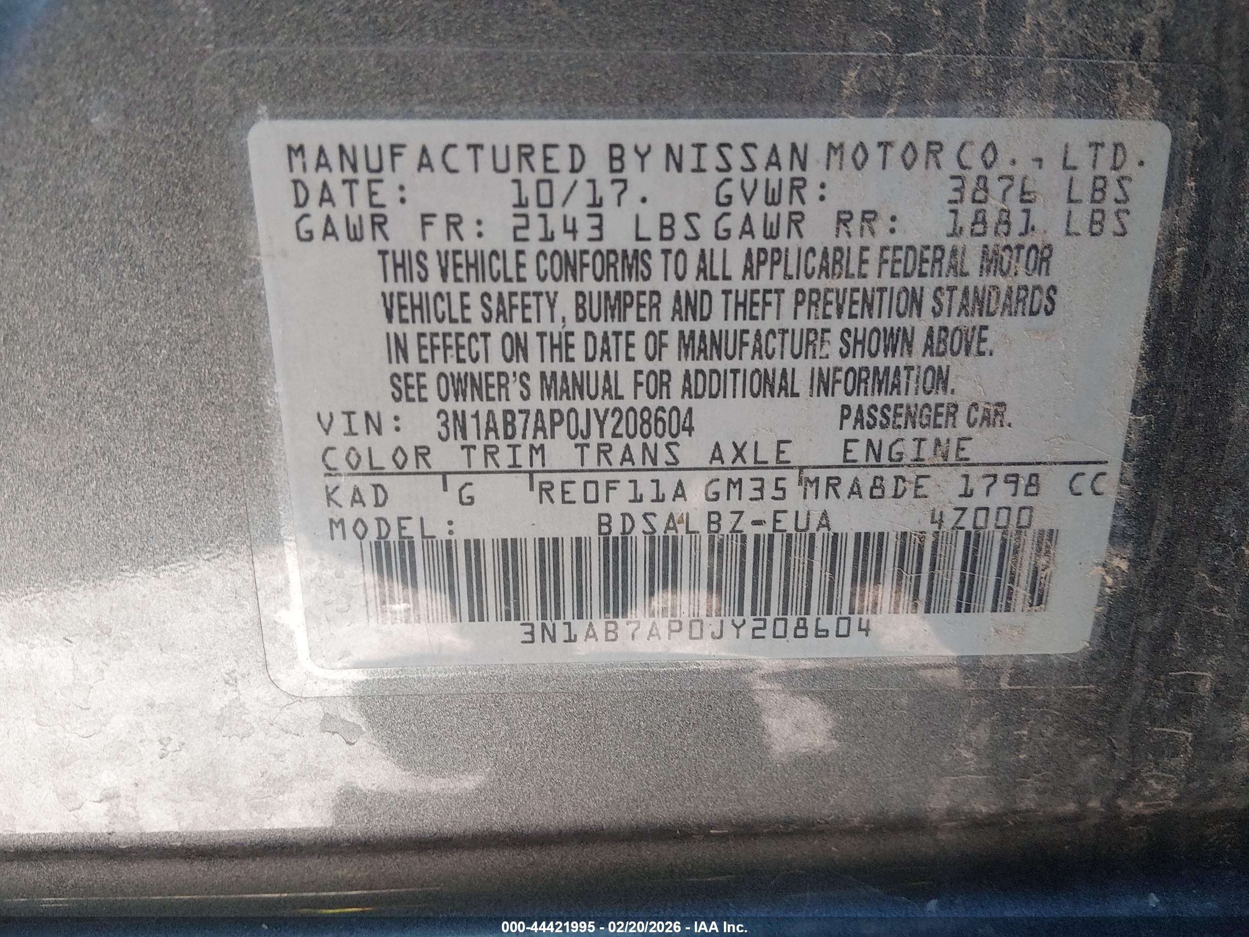 NISSAN SENTRA image 9