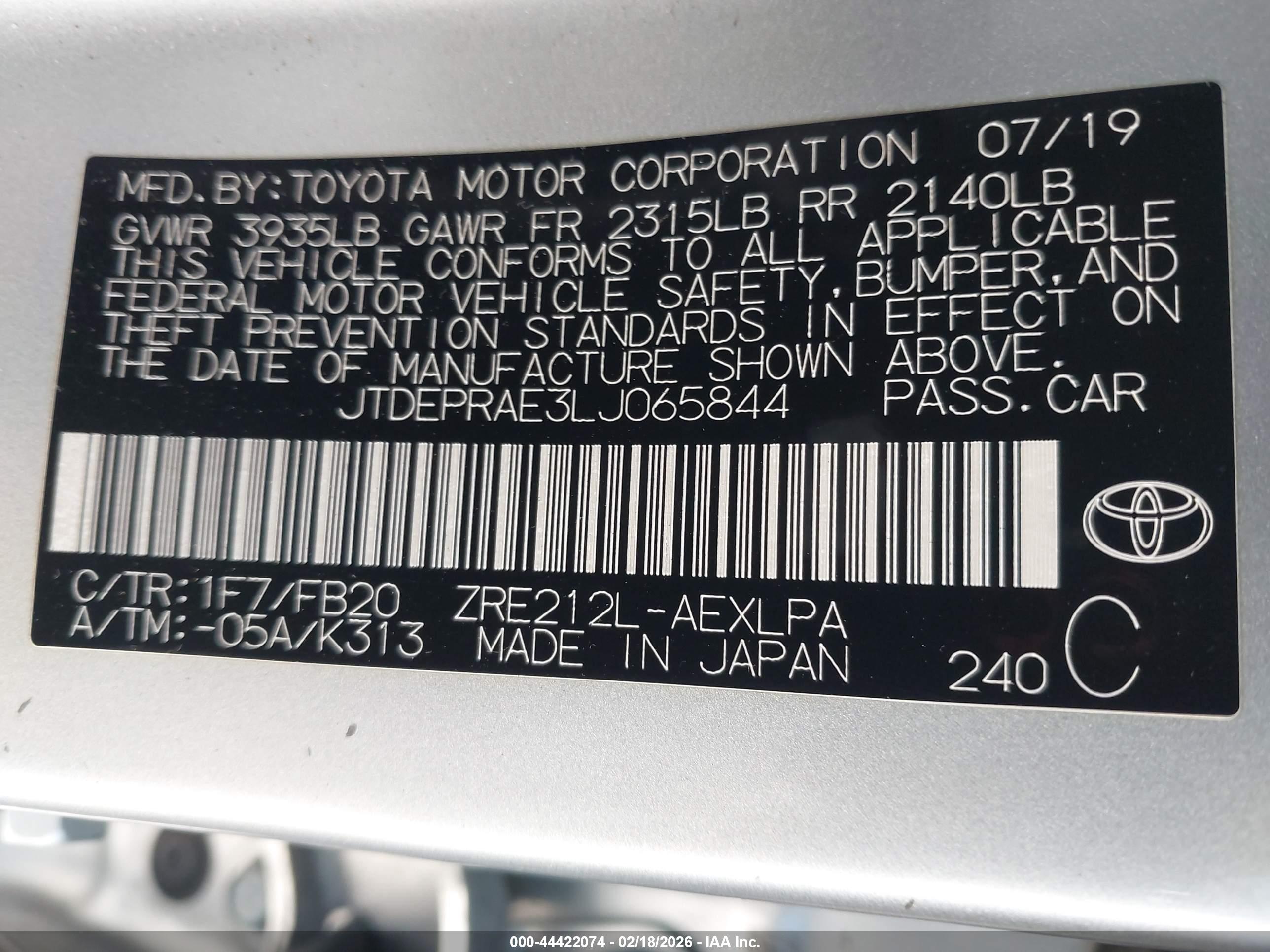 TOYOTA COROLLA image 9