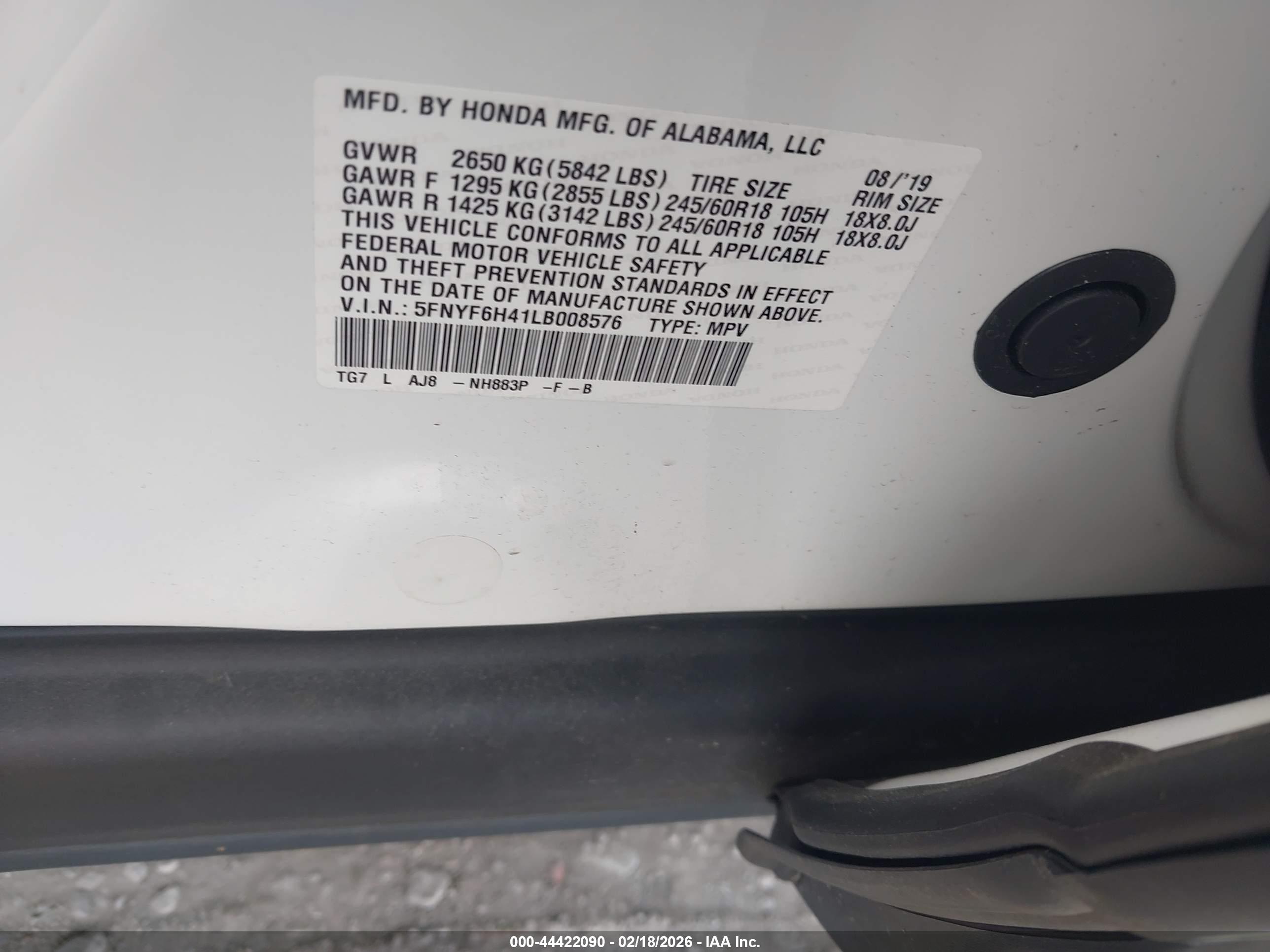 HONDA PILOT image 9