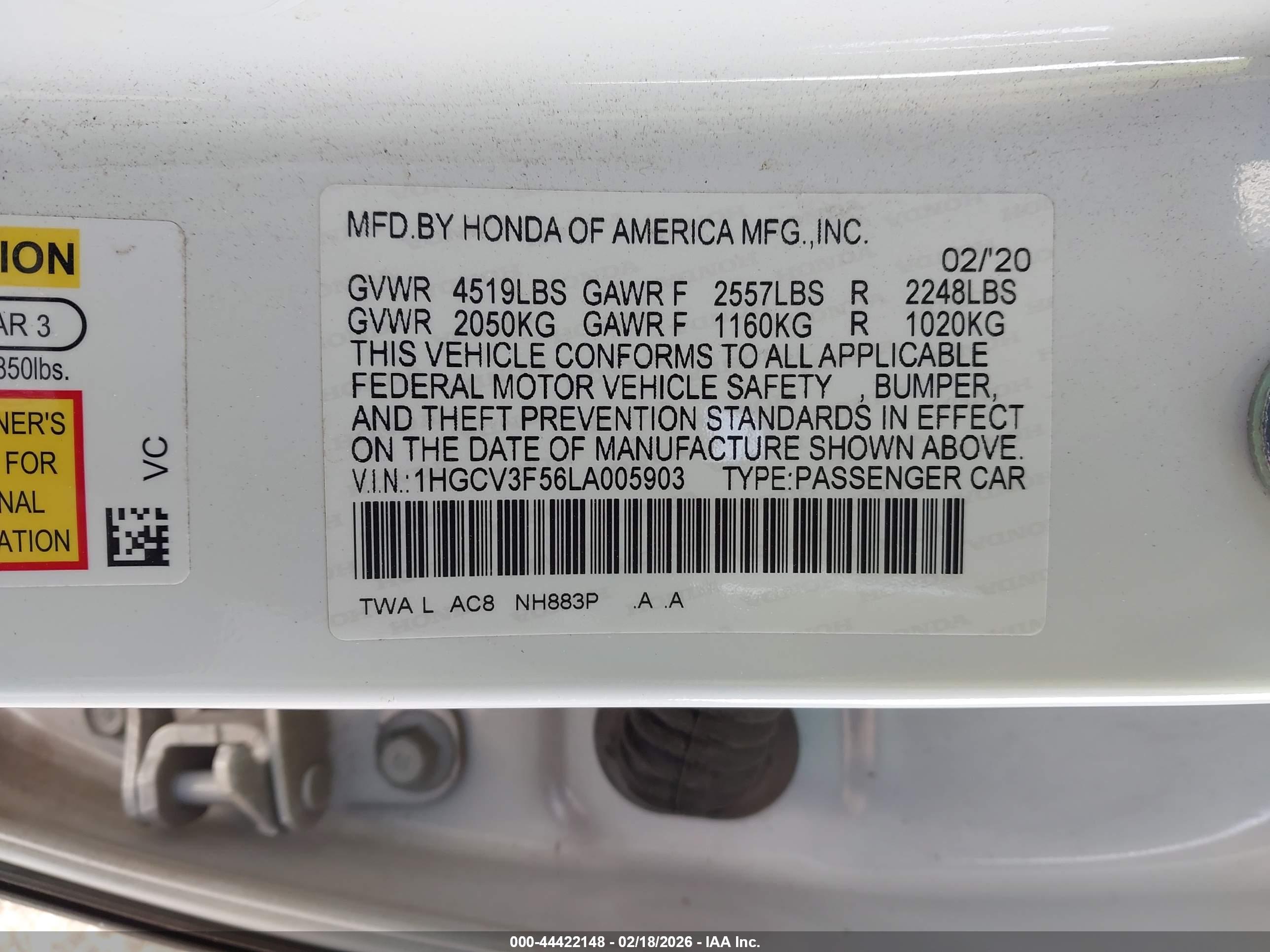 HONDA ACCORD image 9