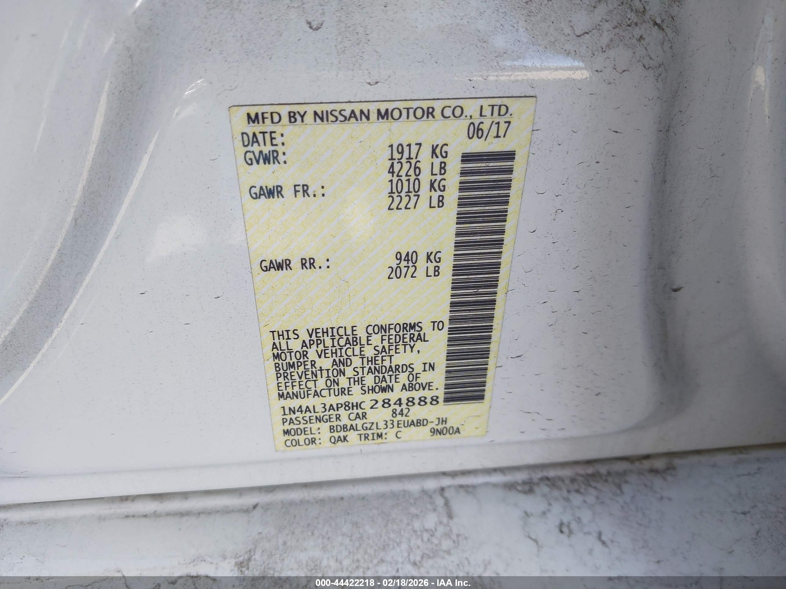 NISSAN ALTIMA image 9