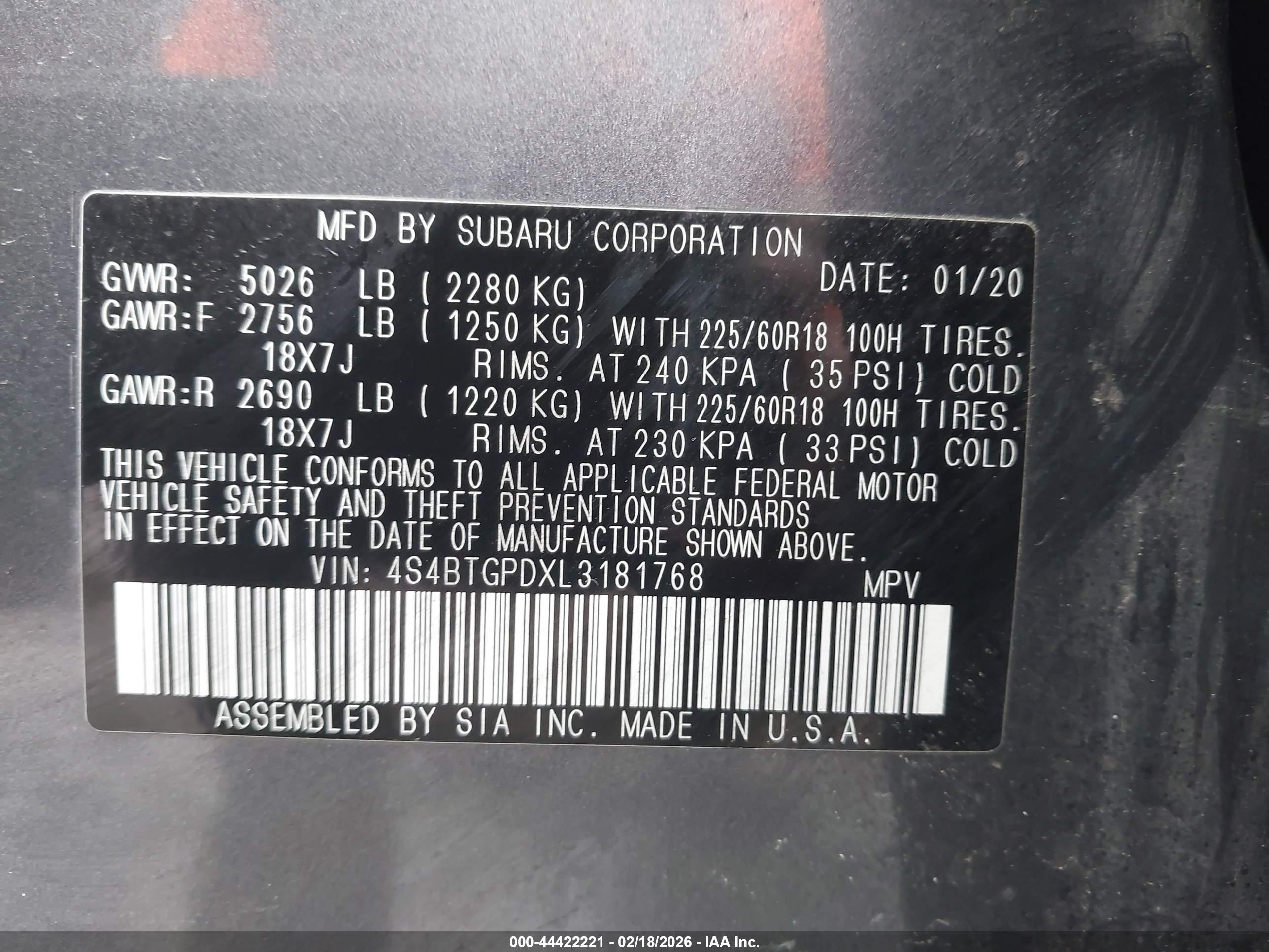 SUBARU OUTBACK image 9