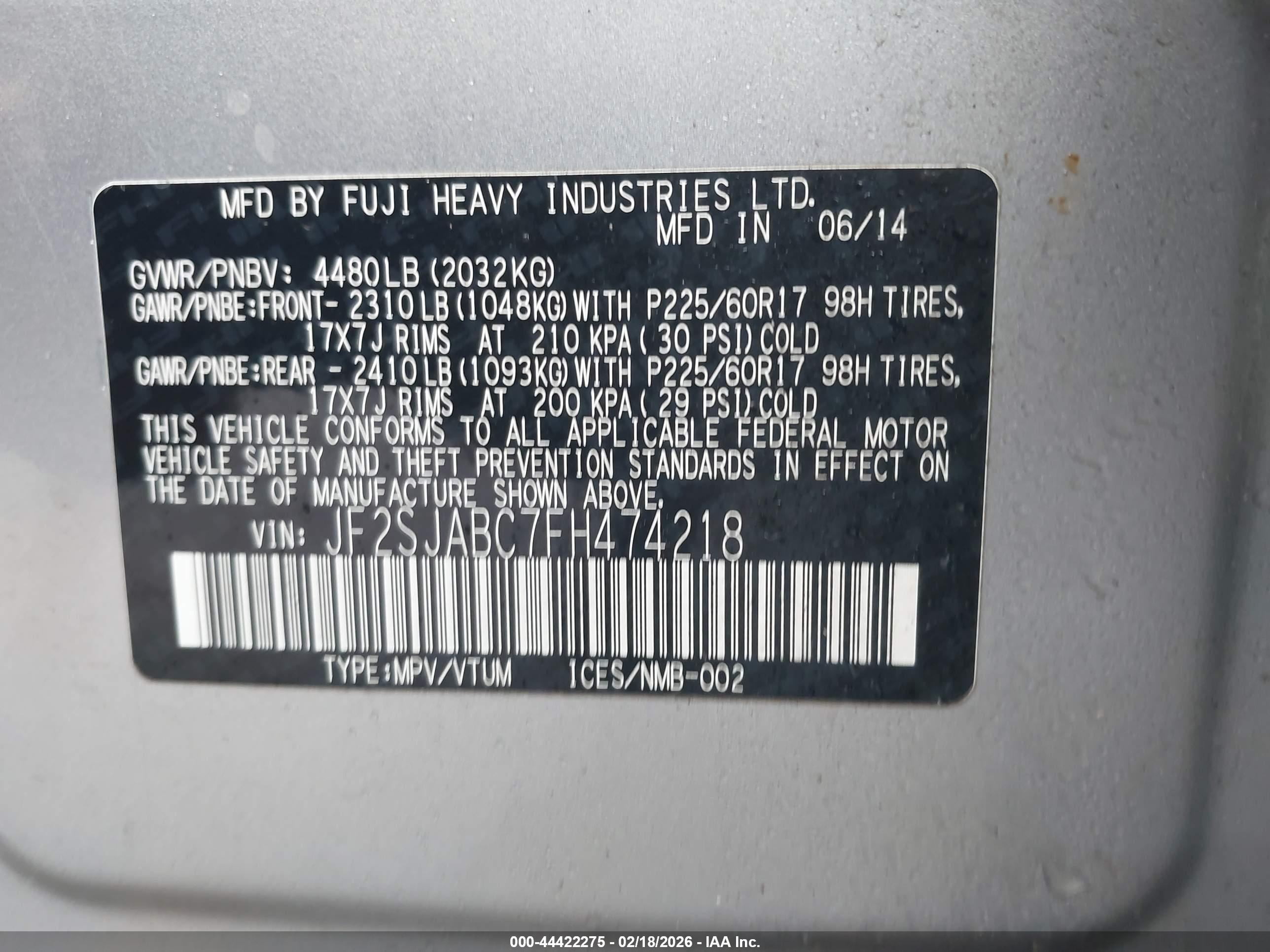 SUBARU FORESTER image 9