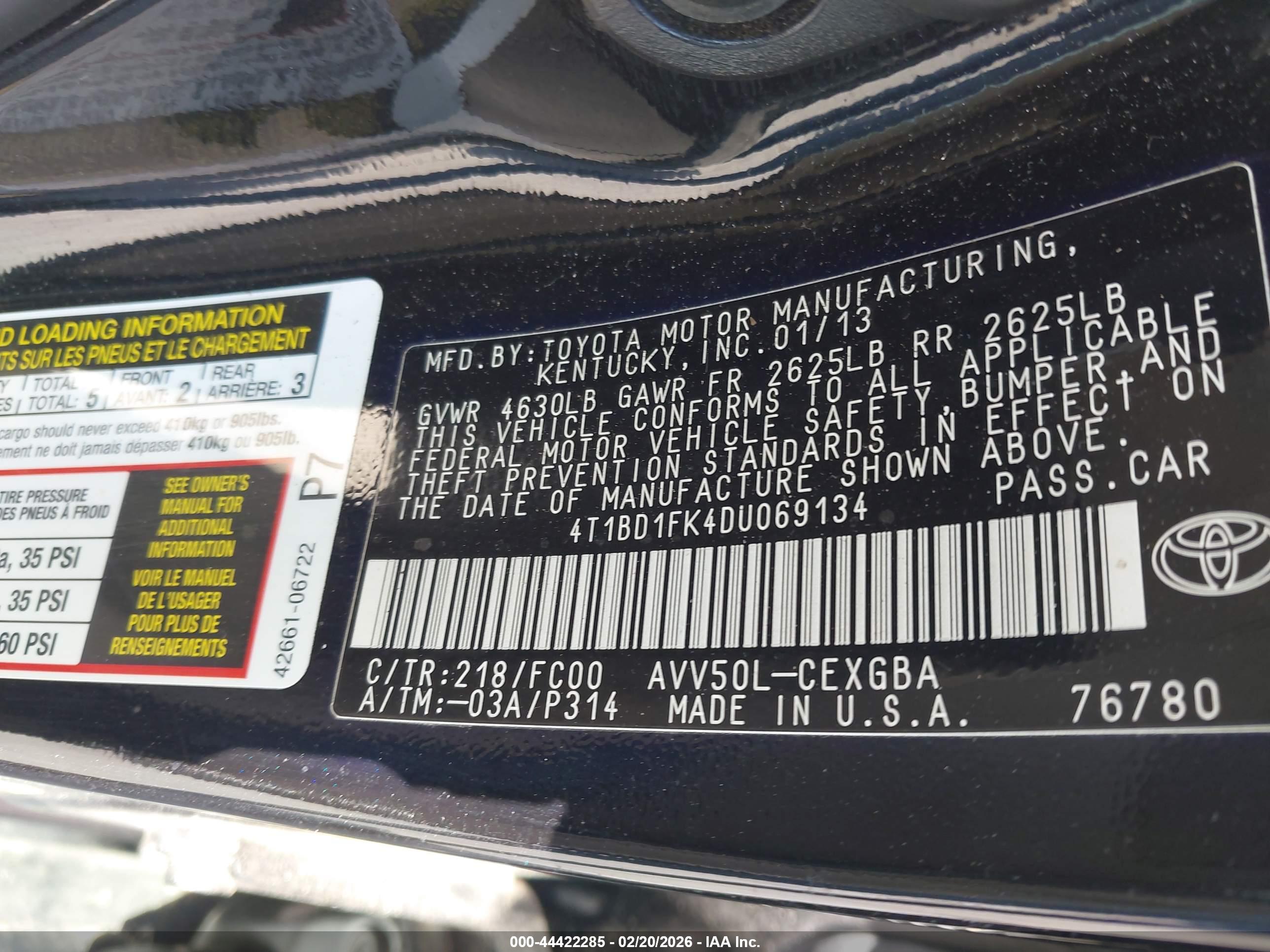 TOYOTA CAMRY image 9