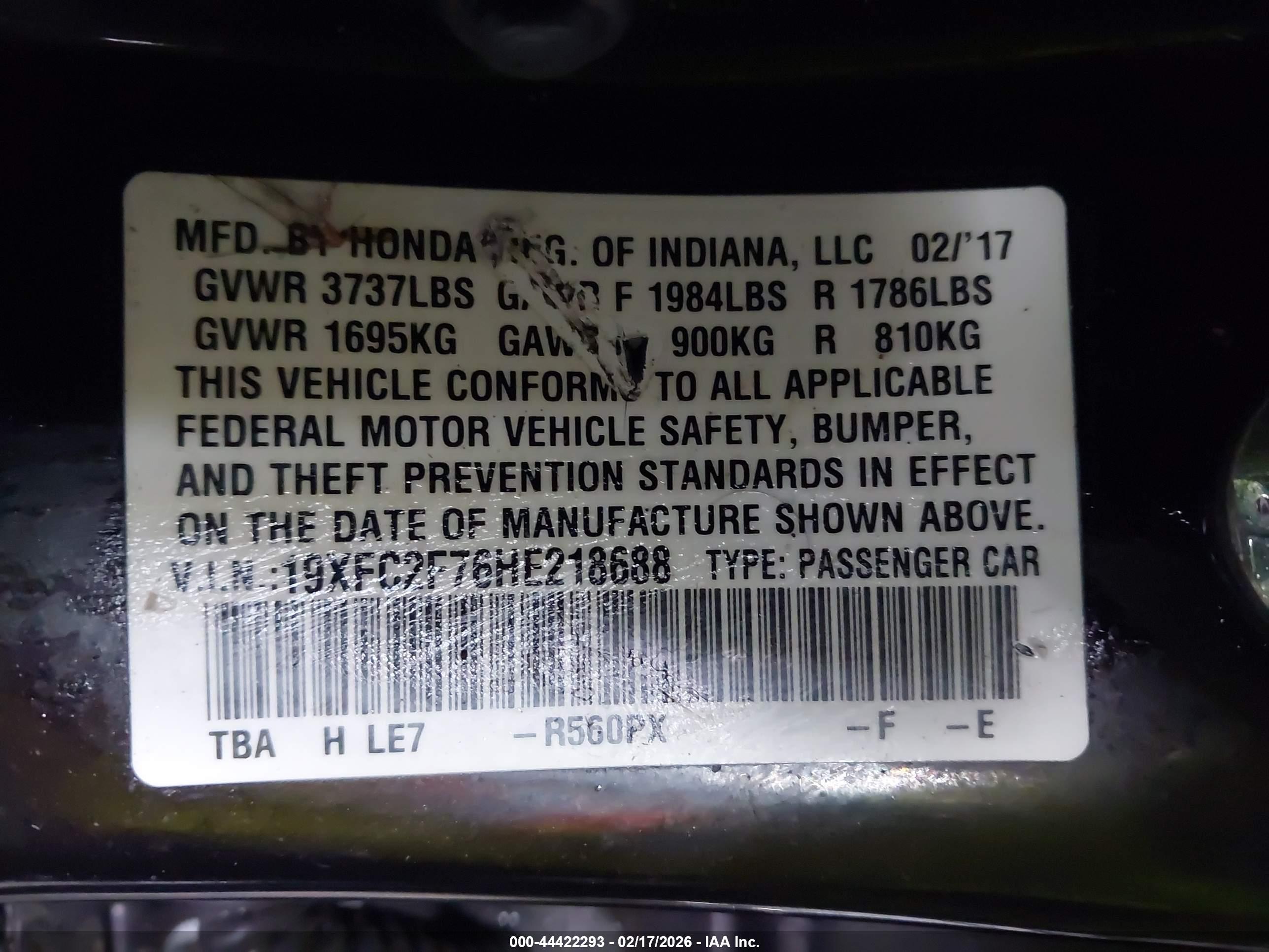HONDA CIVIC image 9