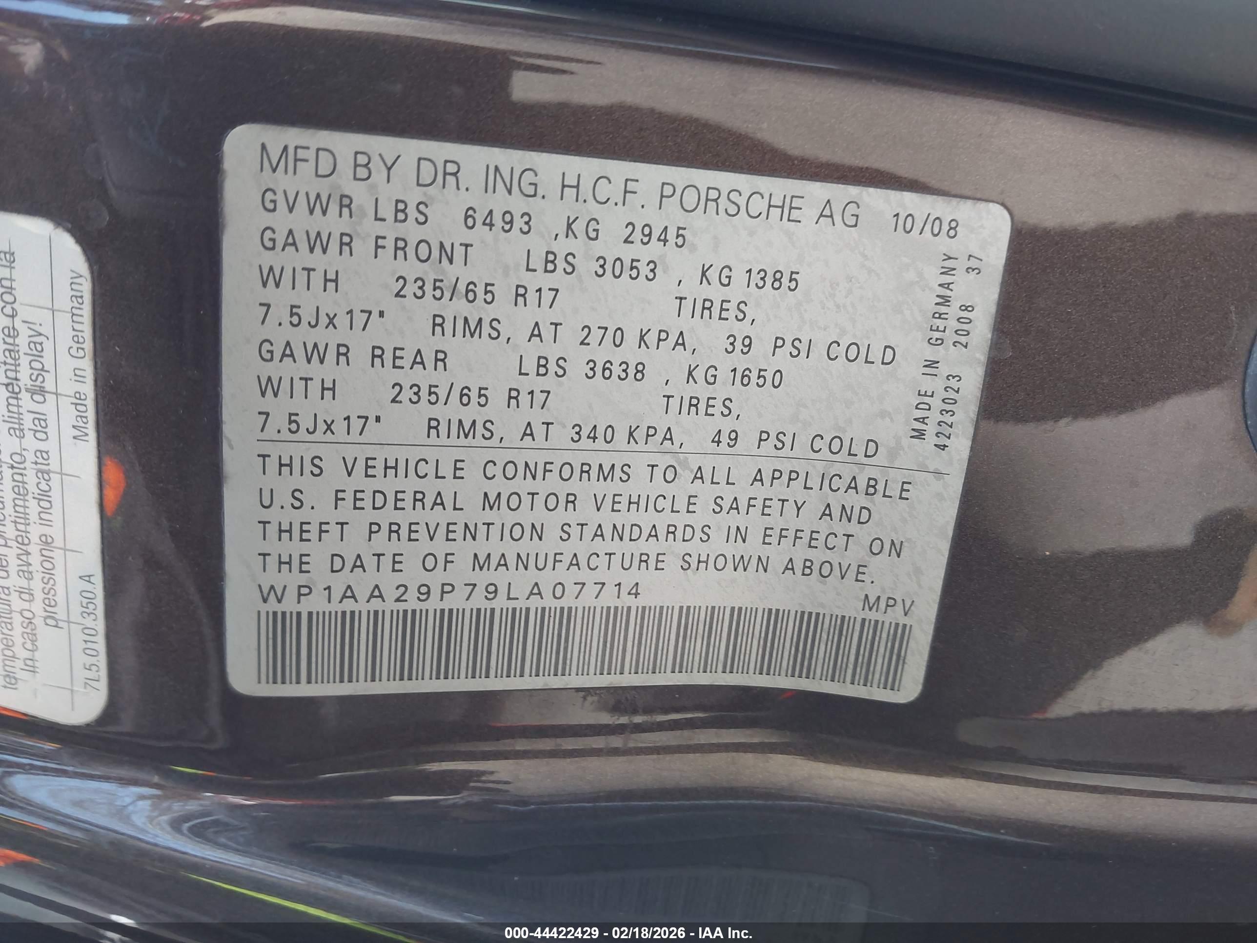 PORSCHE CAYENNE image 9