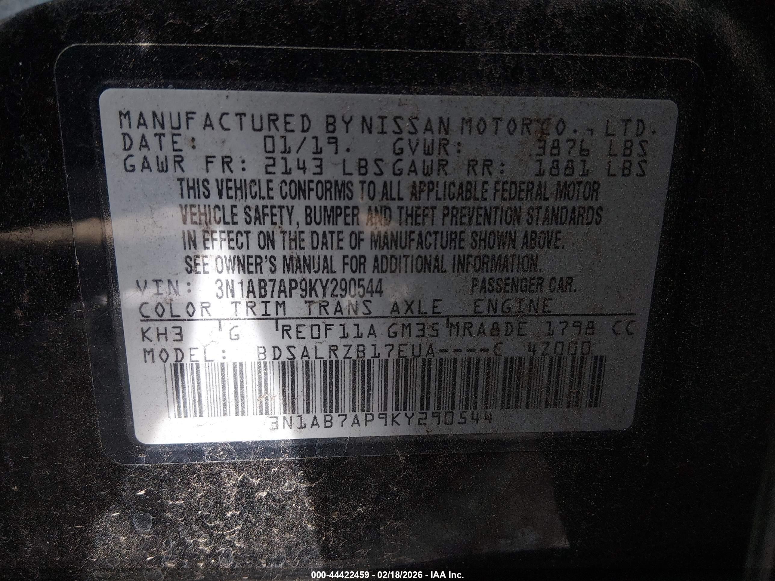 NISSAN SENTRA image 9