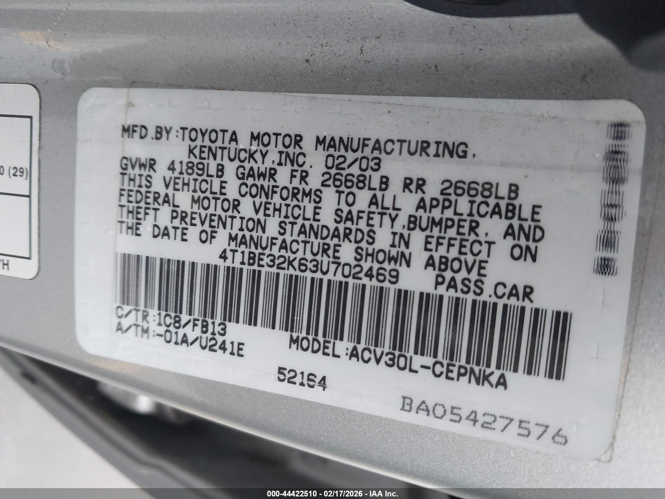 TOYOTA CAMRY image 9