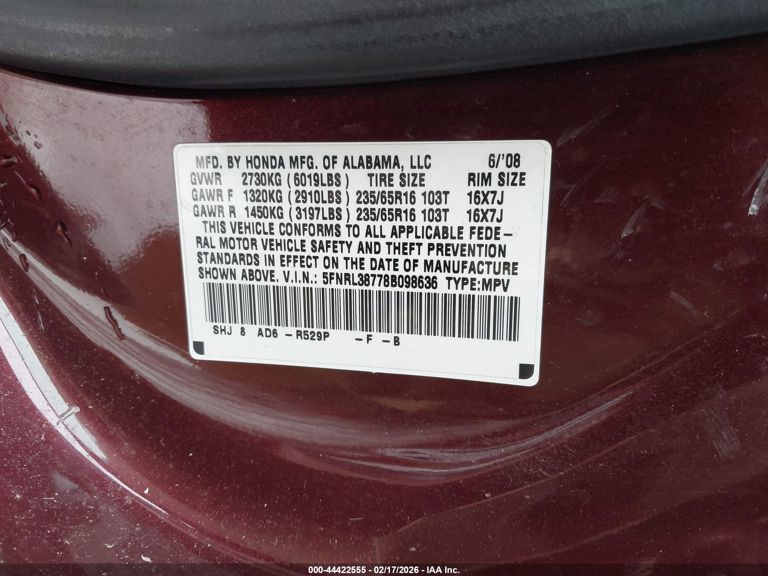 HONDA ODYSSEY image 9