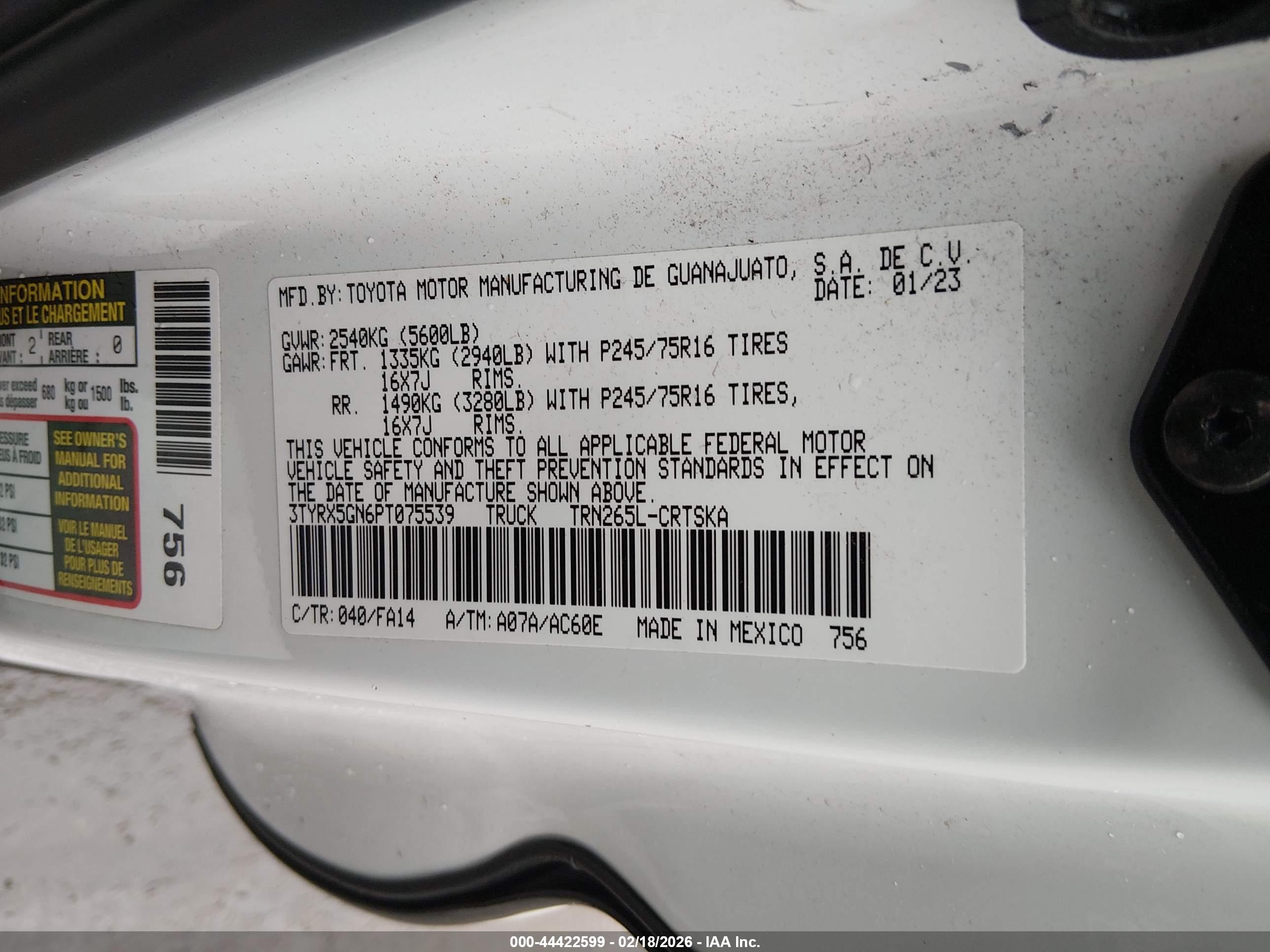 TOYOTA TACOMA image 9
