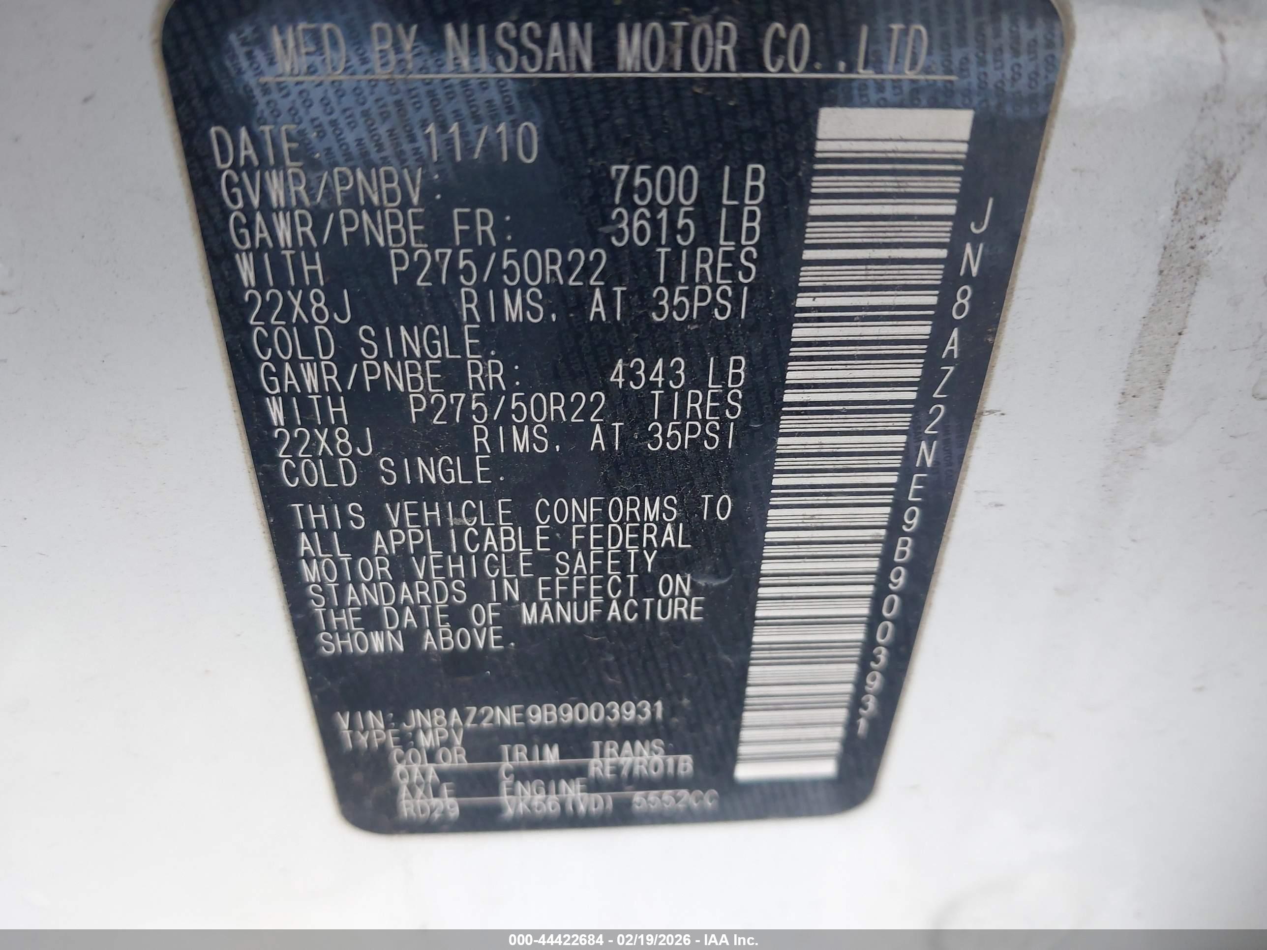 INFINITI QX56 image 9