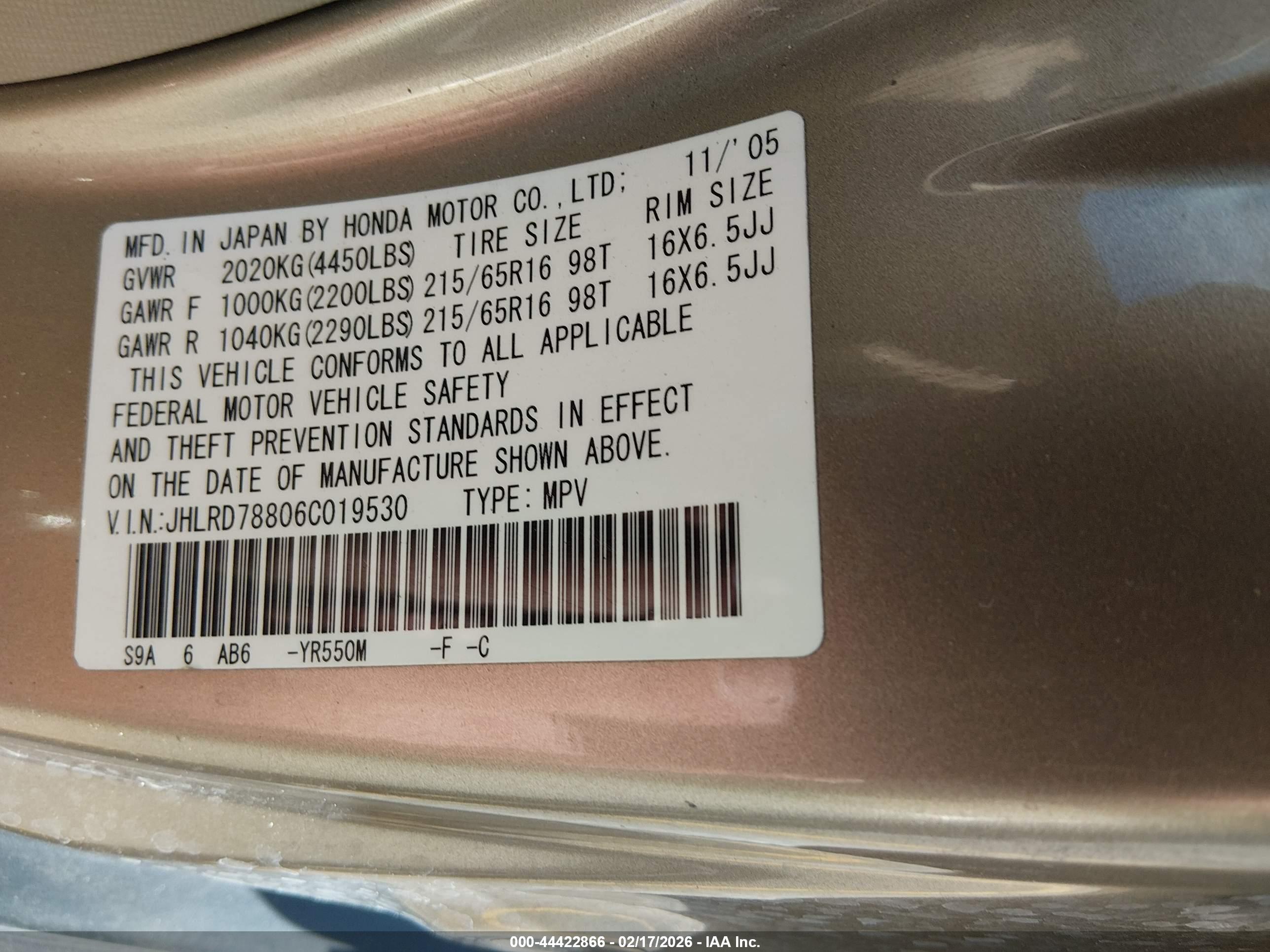 HONDA CR-V image 9