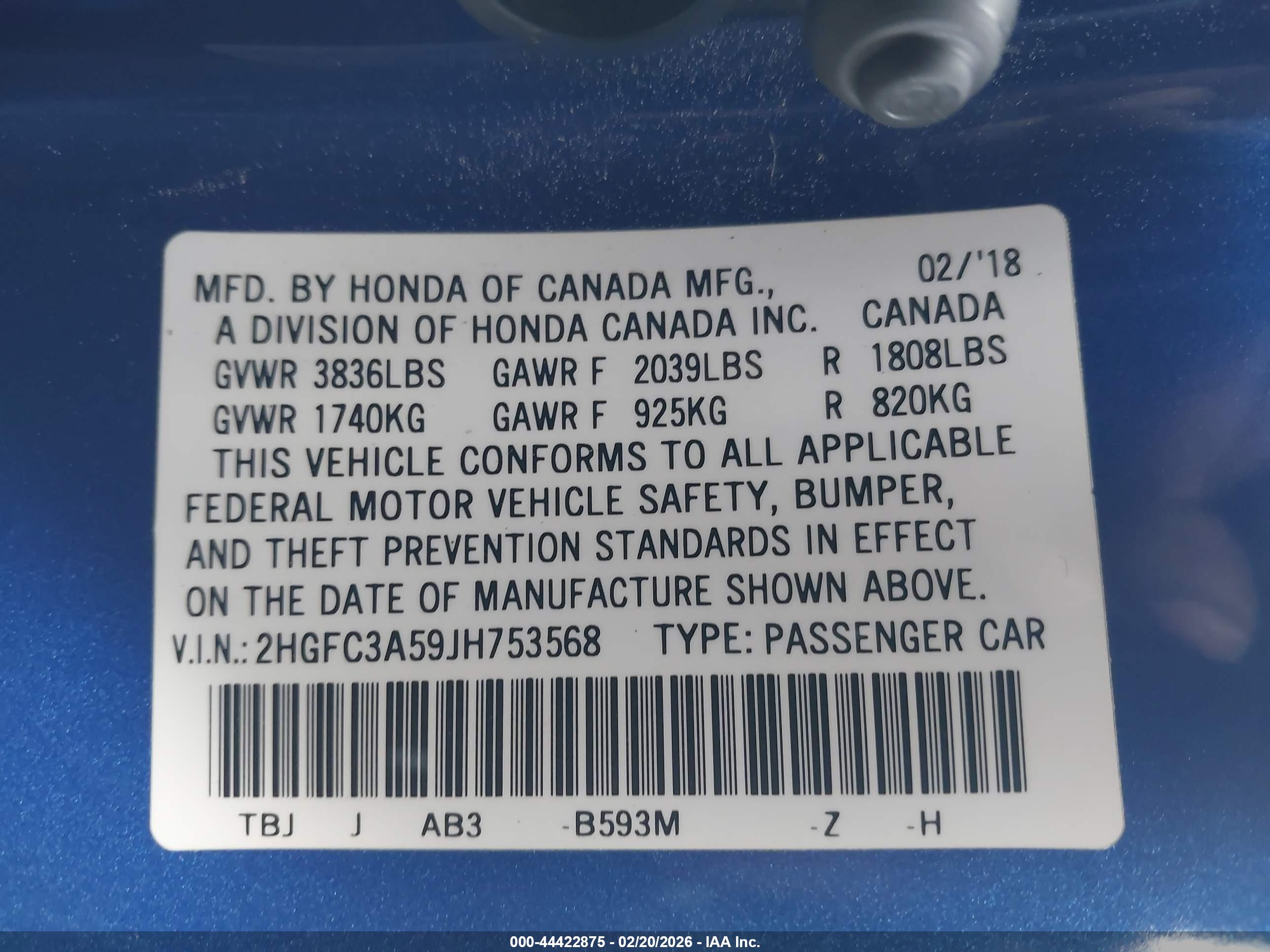HONDA CIVIC image 9