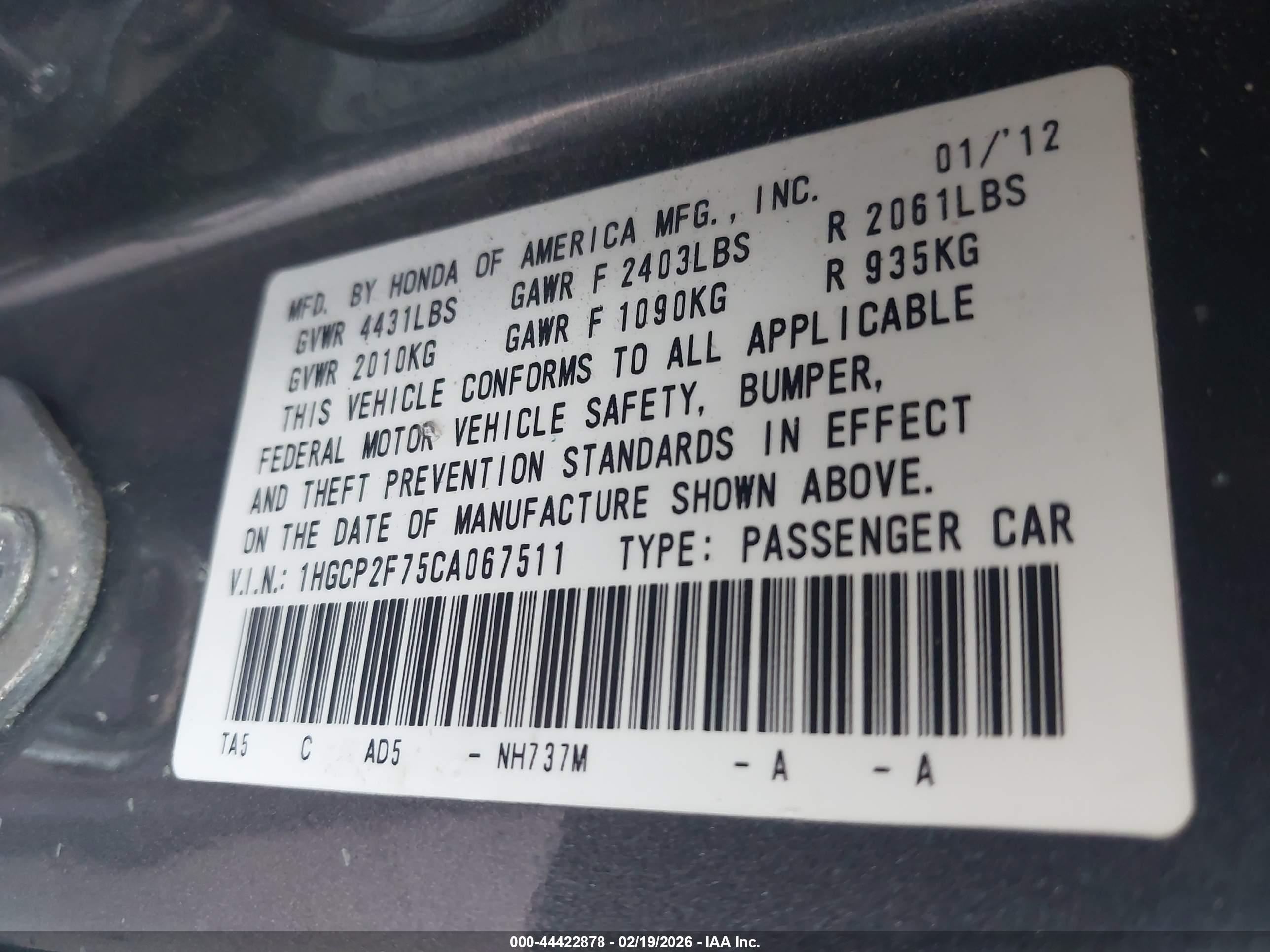 HONDA ACCORD image 9