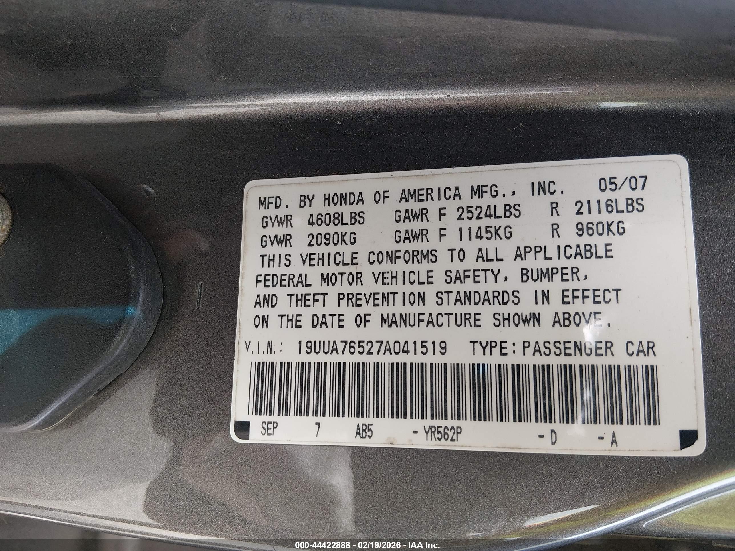 ACURA TL image 9