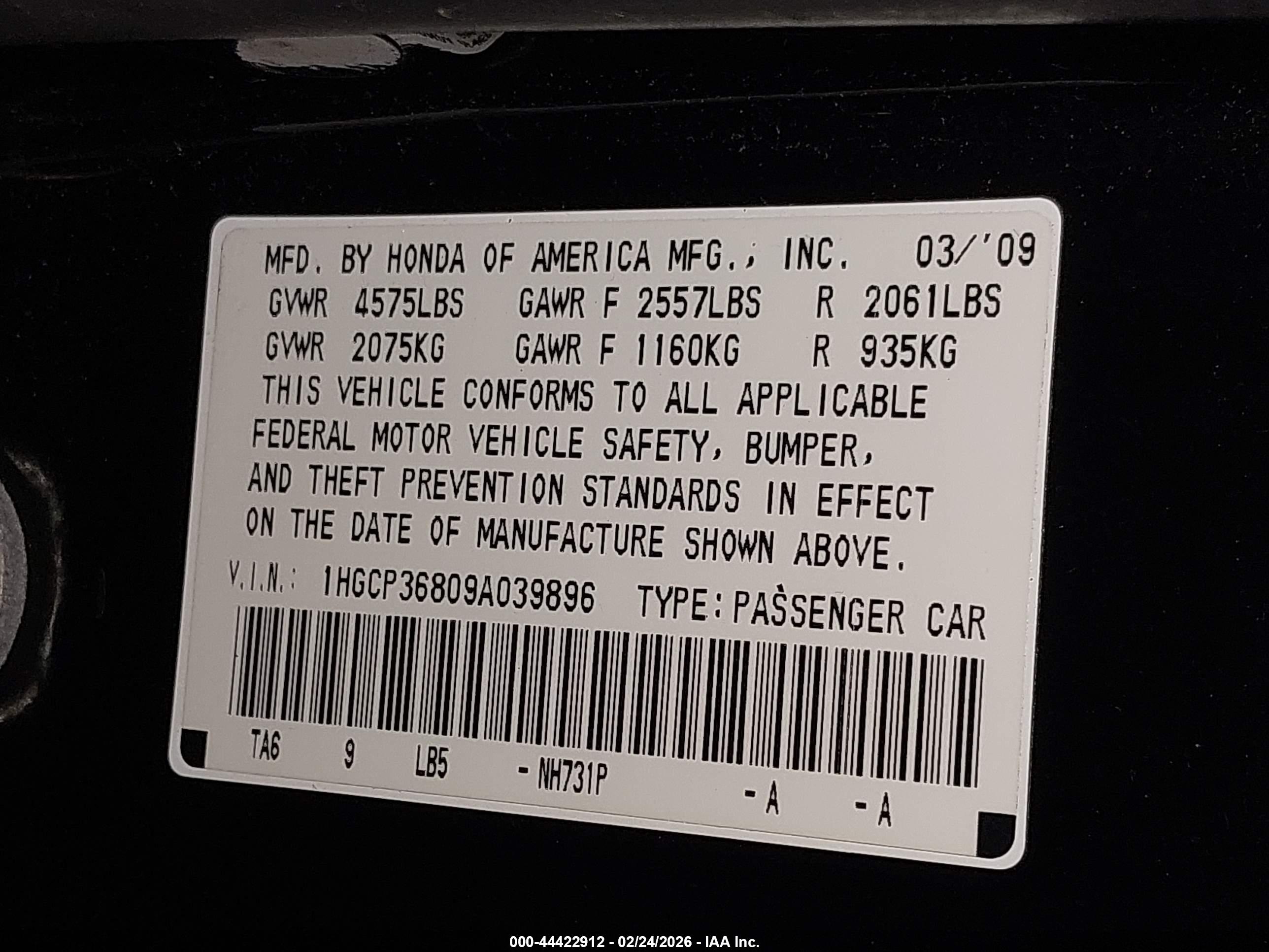 HONDA ACCORD image 9
