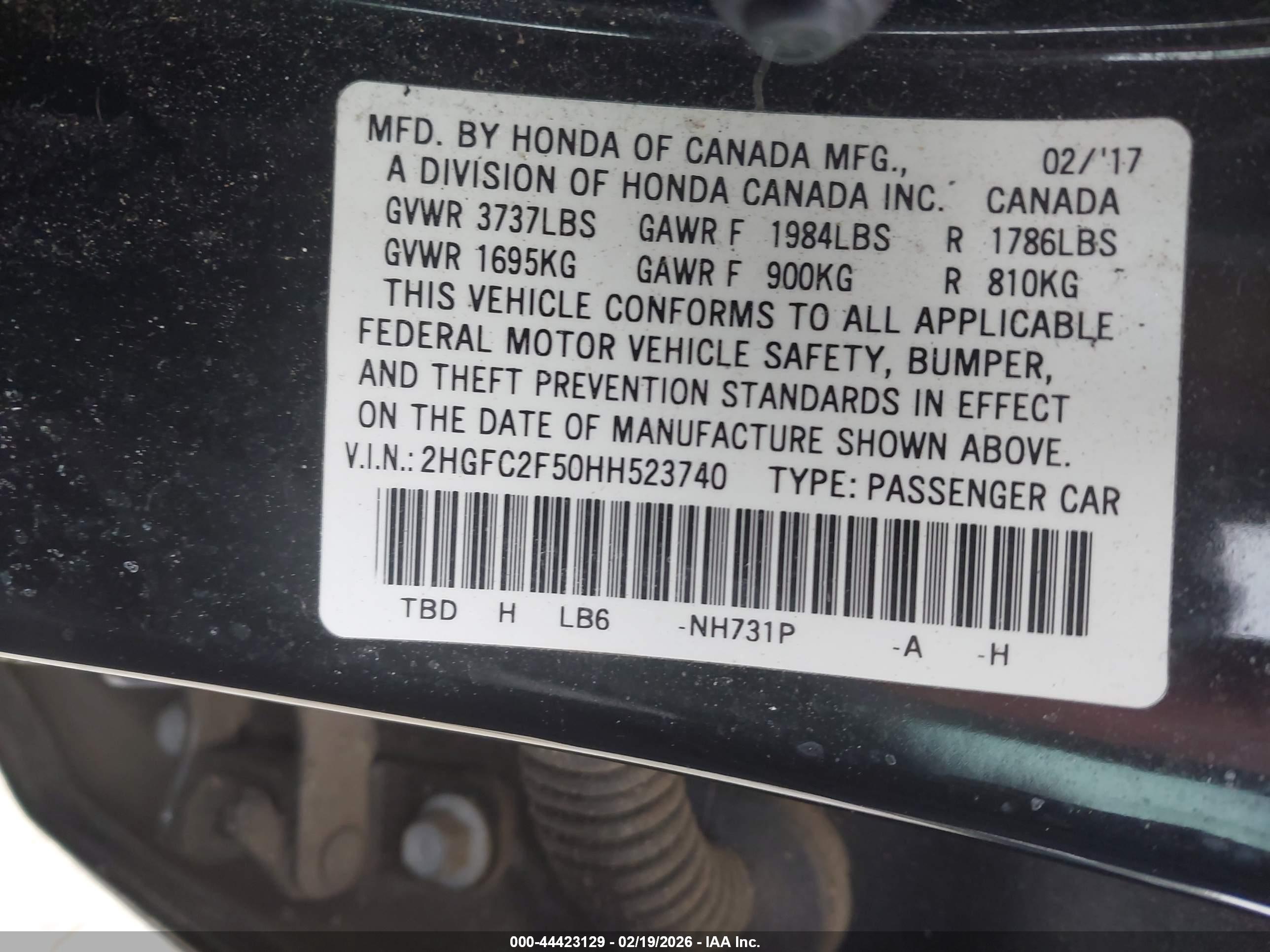 HONDA CIVIC image 9