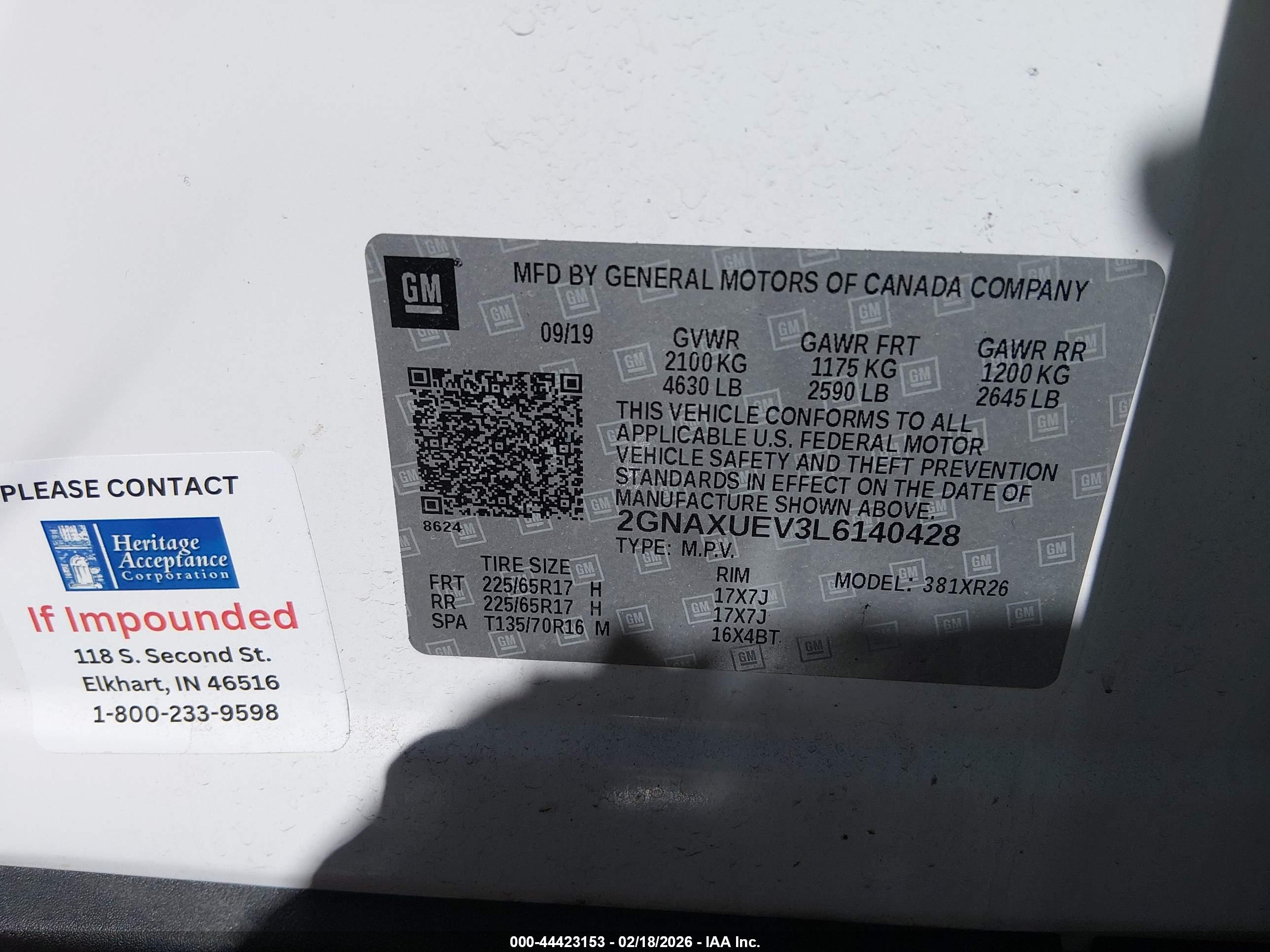 CHEVROLET EQUINOX image 9