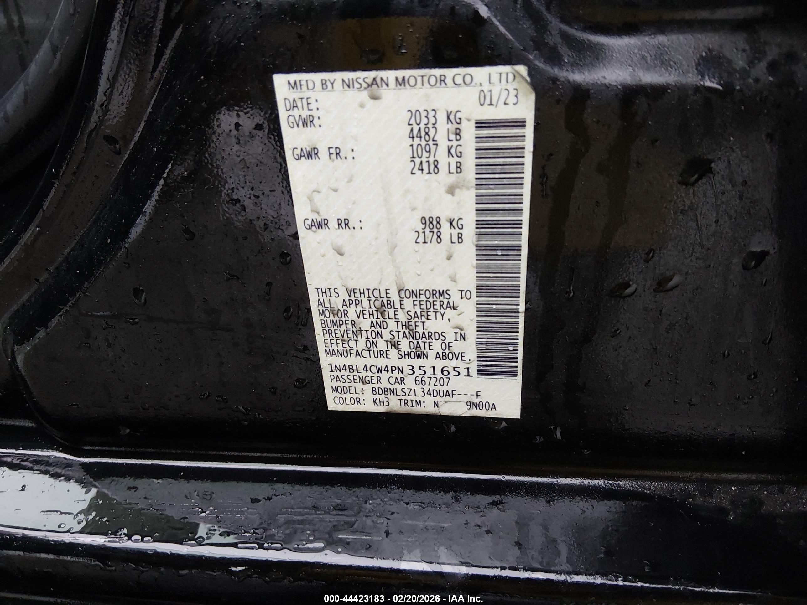 NISSAN ALTIMA image 9