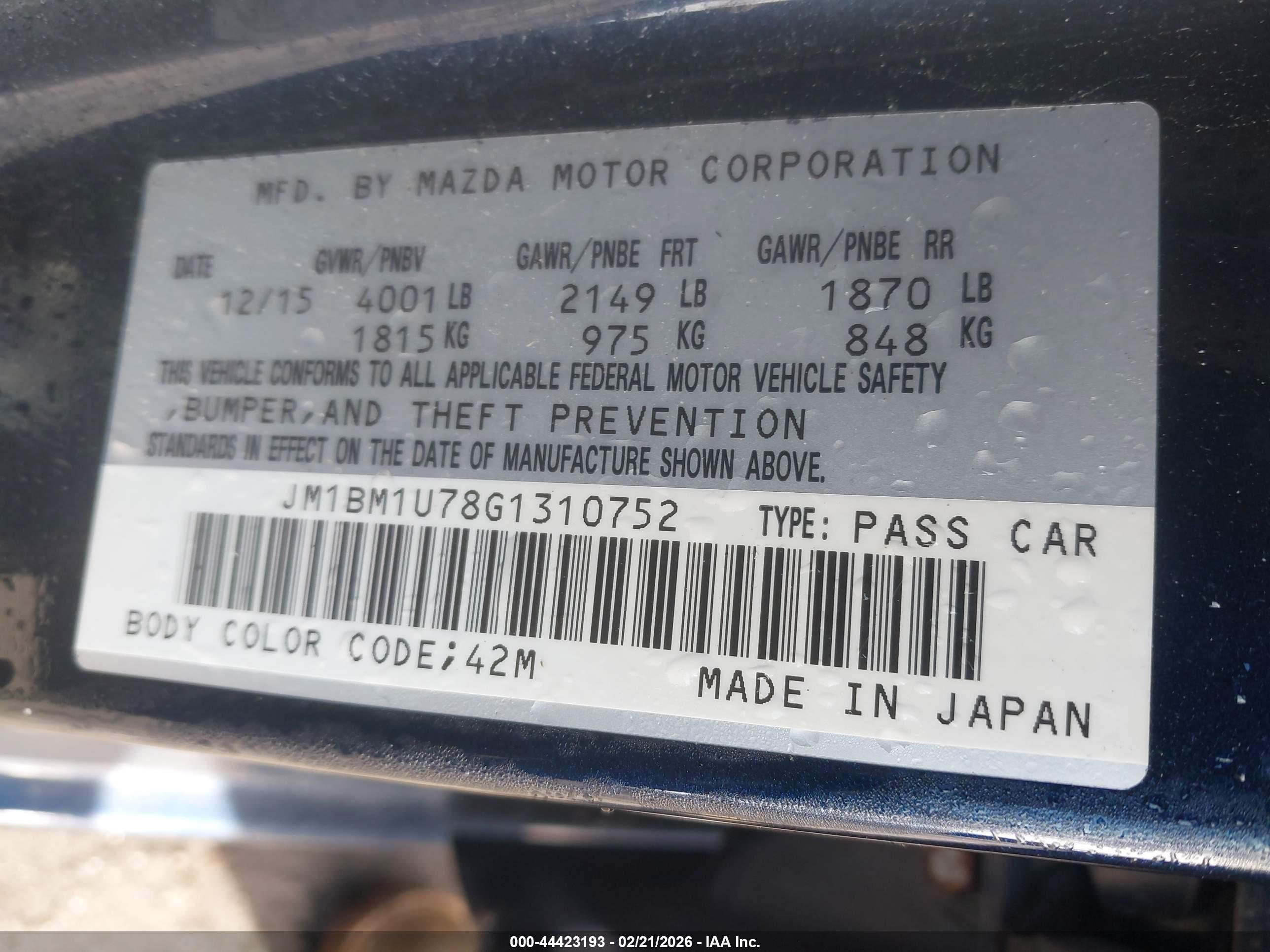 MAZDA MAZDA3 image 9