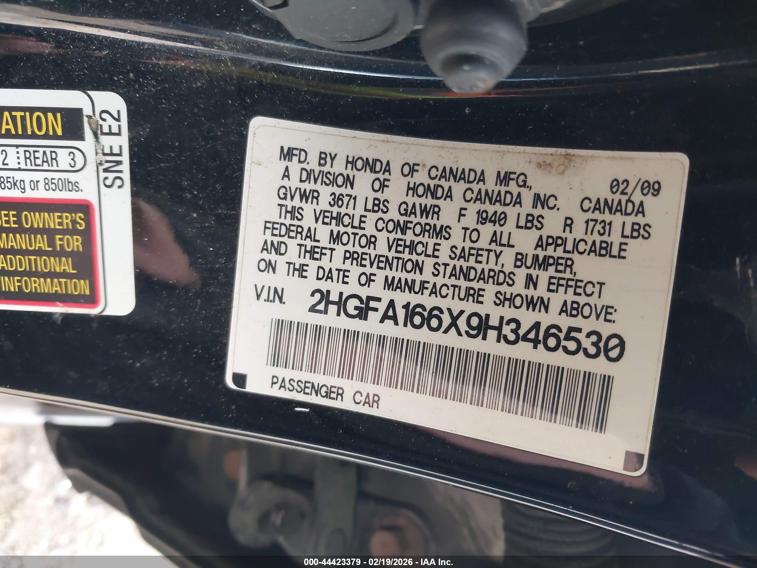 HONDA CIVIC image 9