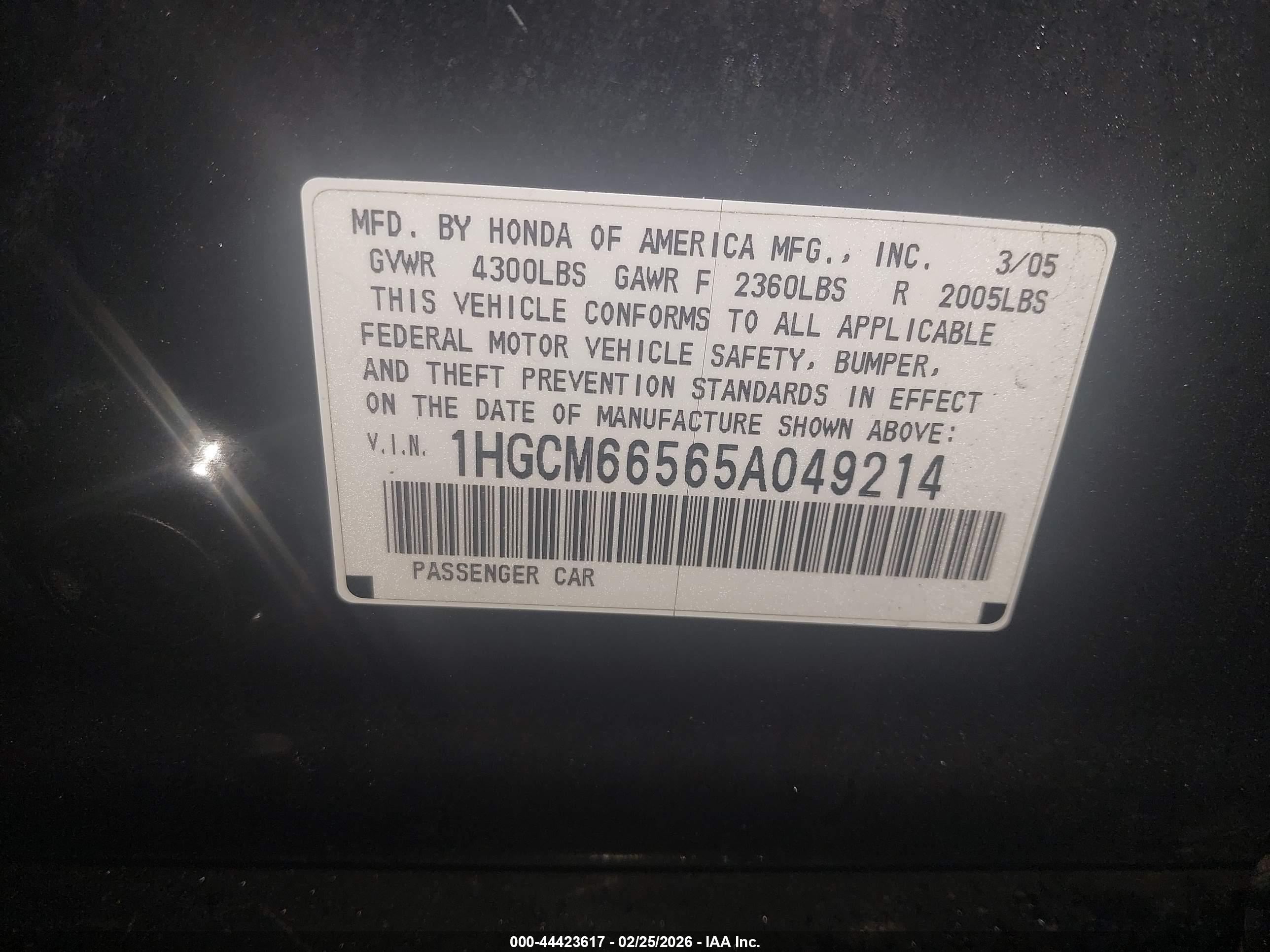 HONDA ACCORD image 9