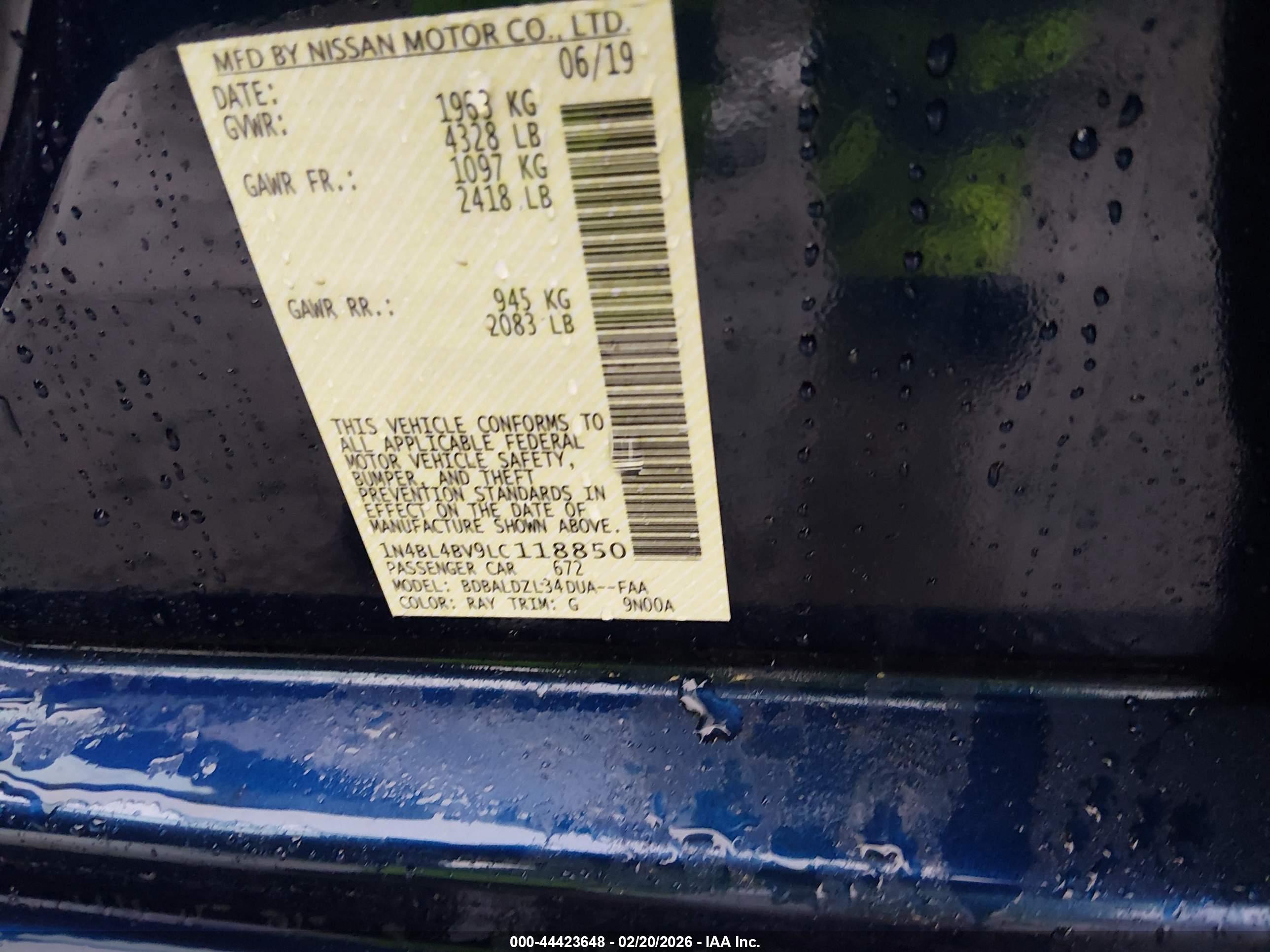 NISSAN ALTIMA image 9