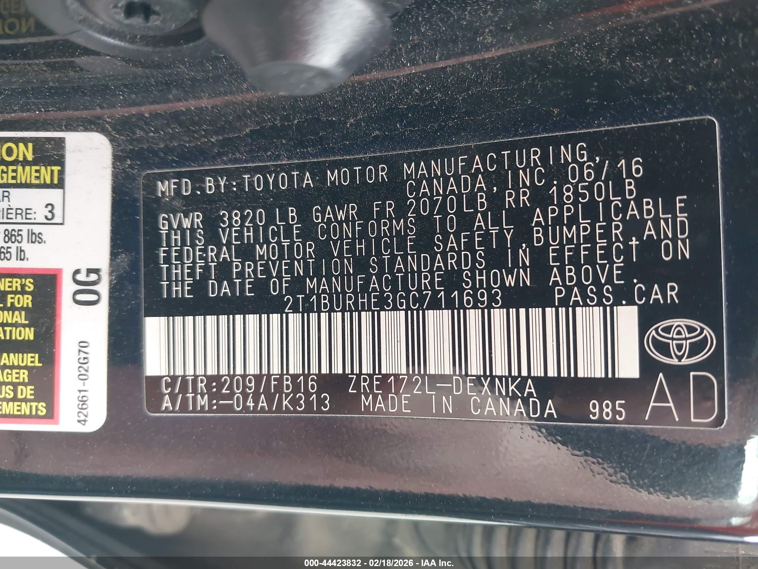 TOYOTA COROLLA image 9