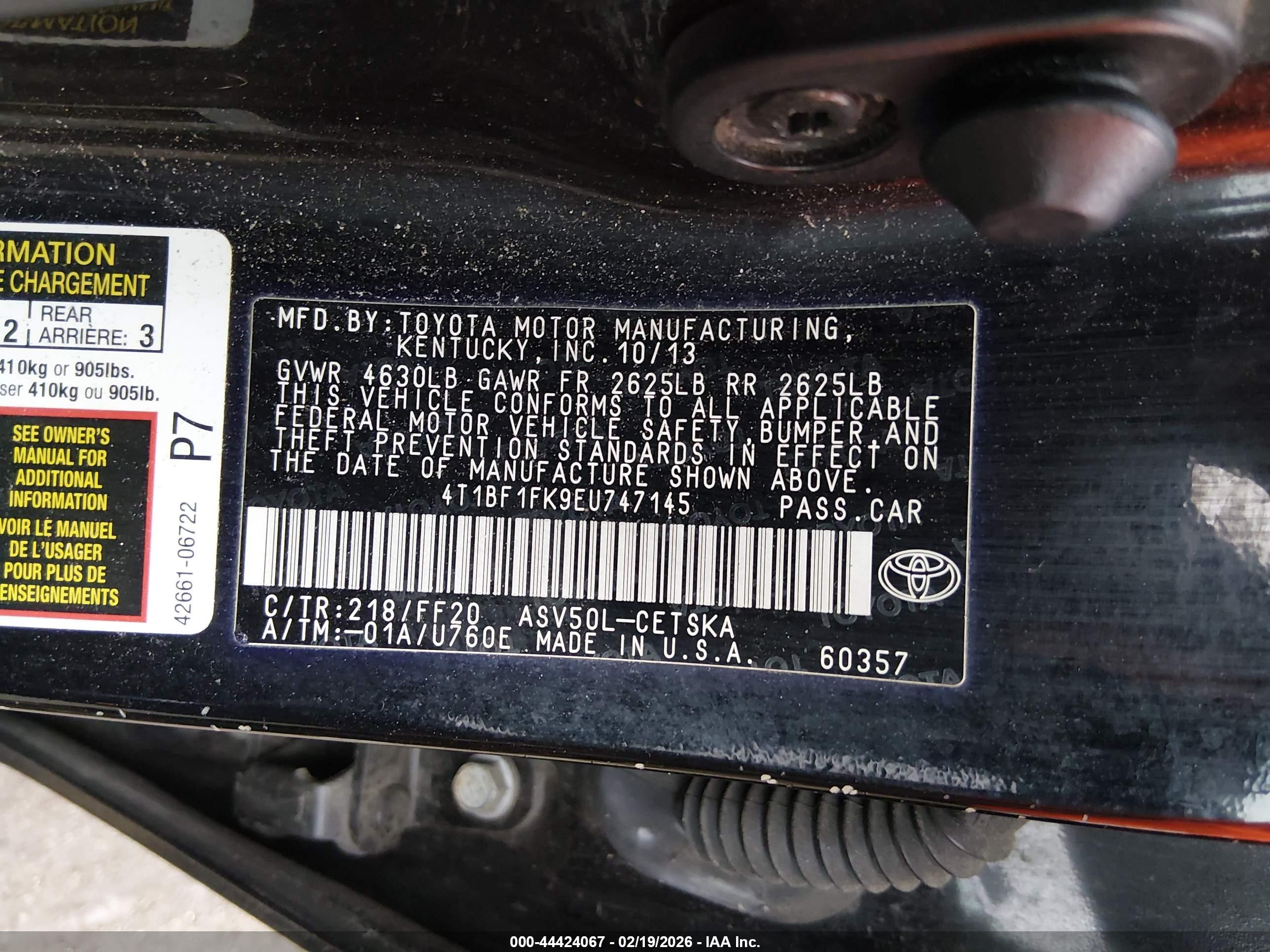 TOYOTA CAMRY image 9
