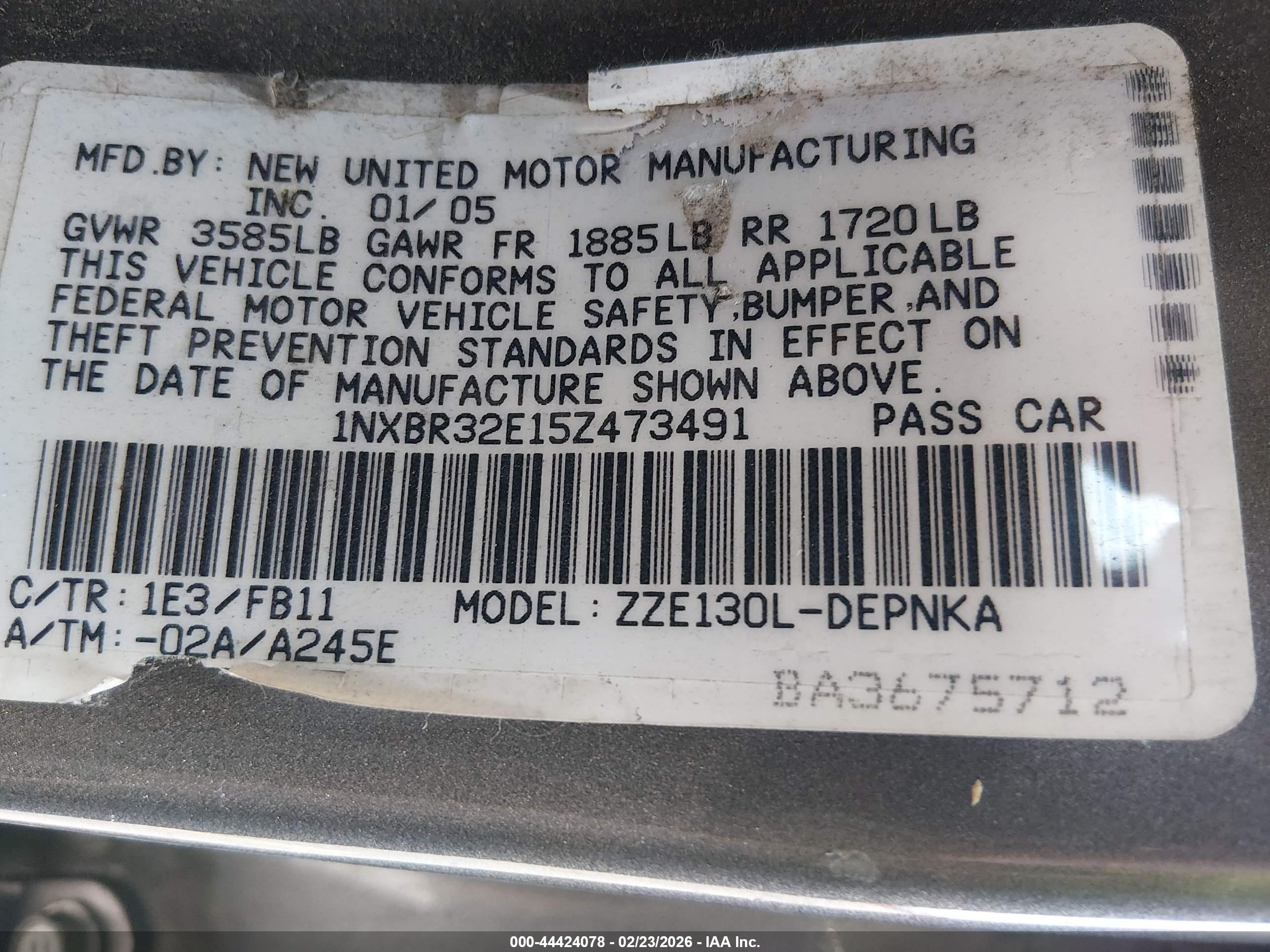 TOYOTA COROLLA image 9