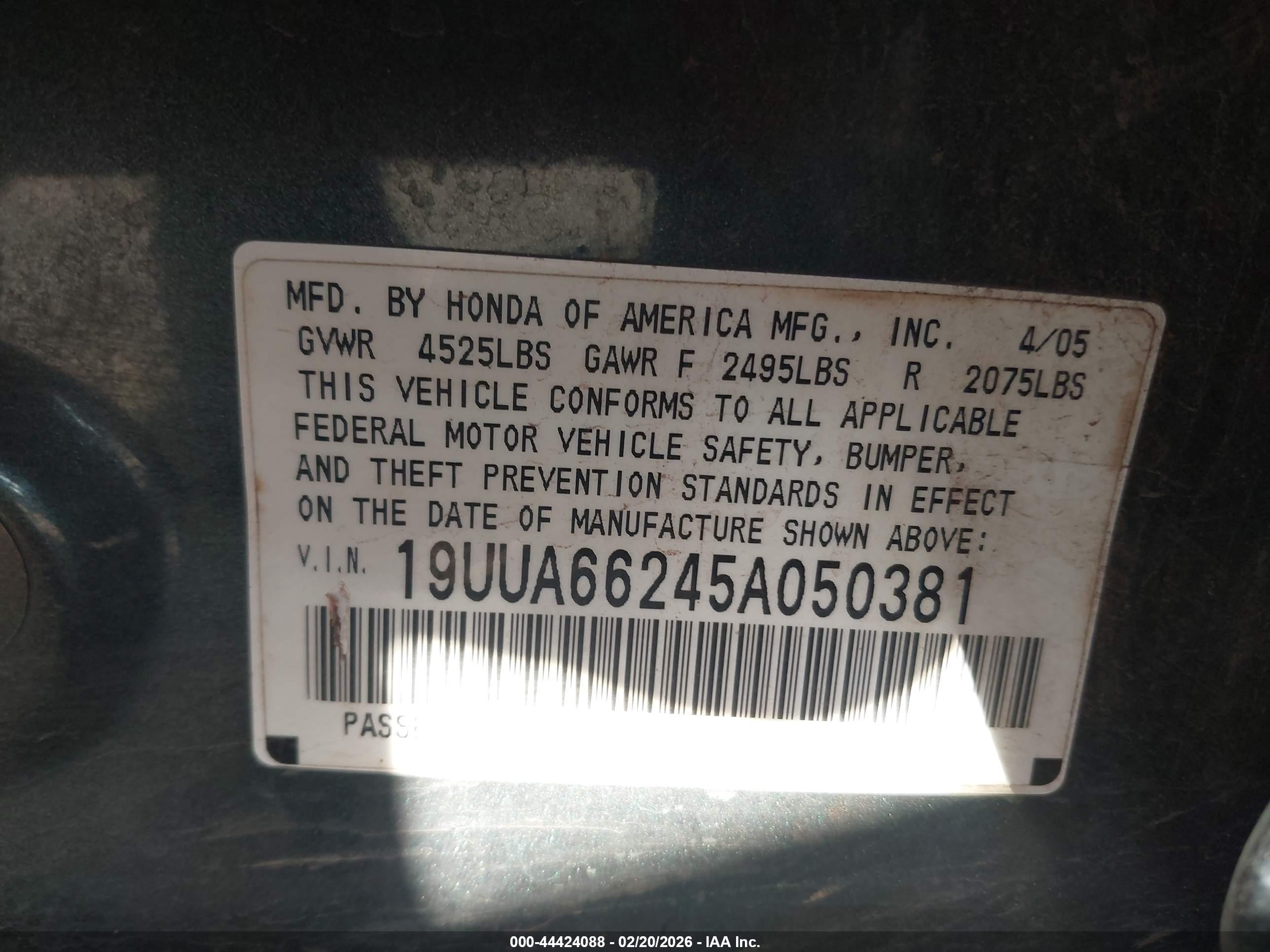 ACURA TL image 9