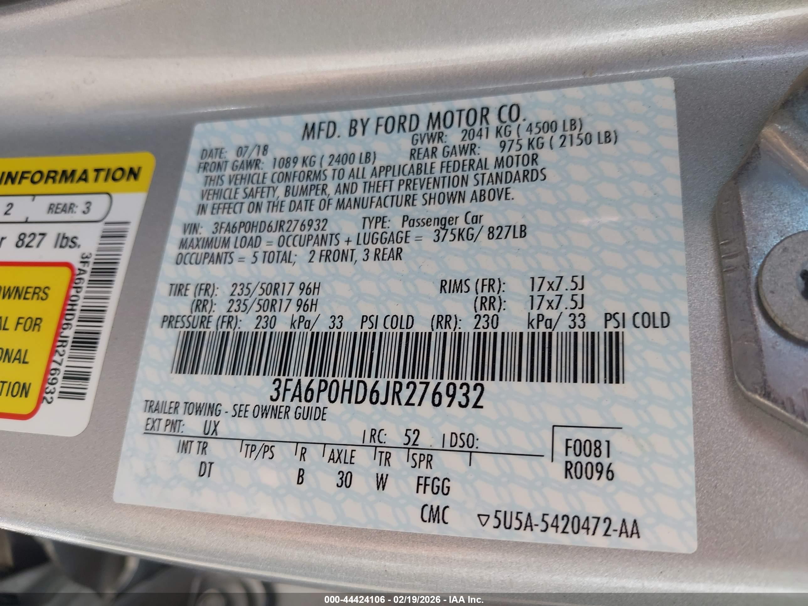 FORD FUSION image 9