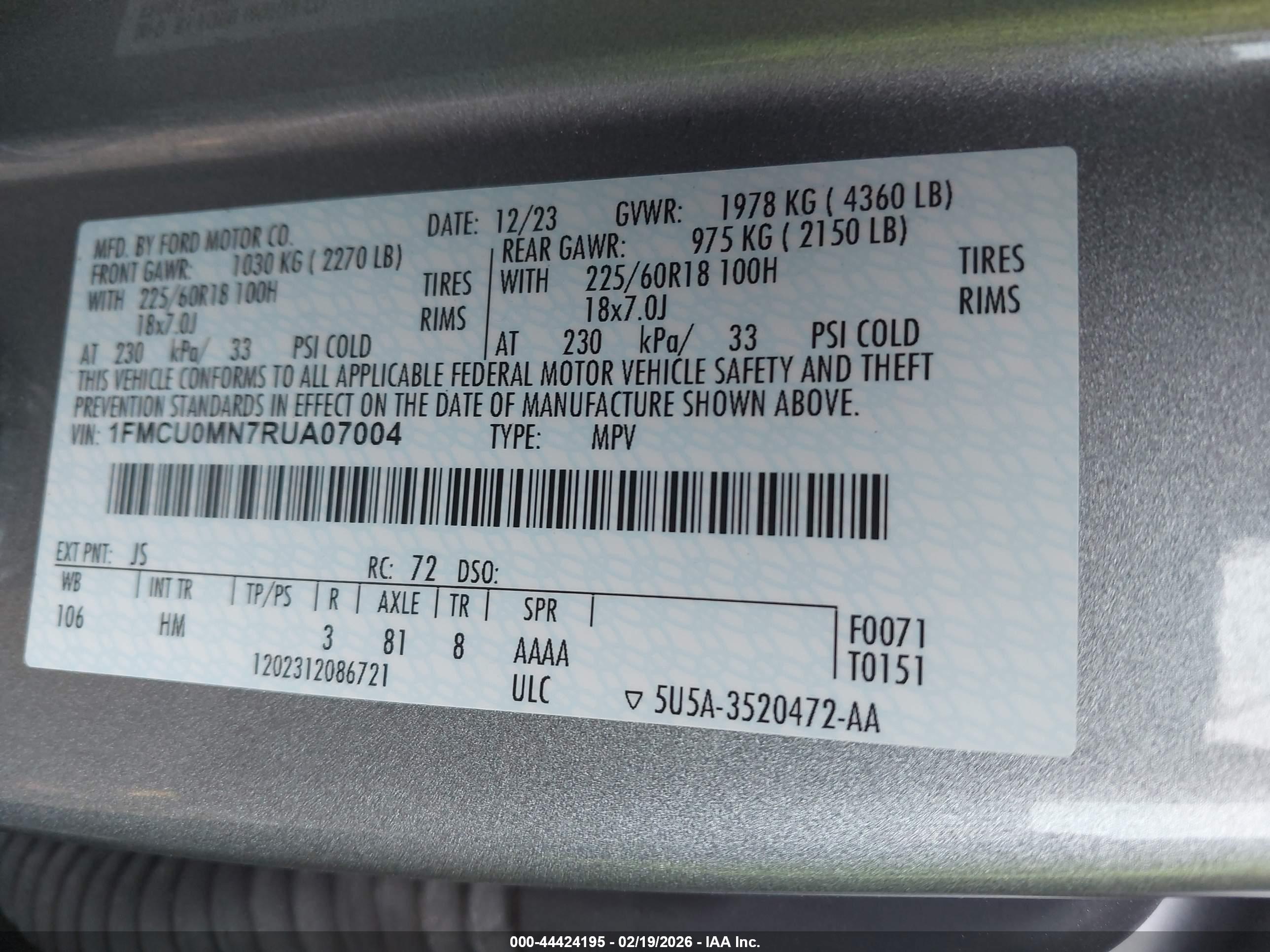 FORD ESCAPE image 9